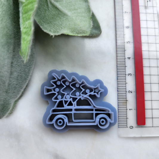 Christmas Polymer Clay cutters Earrings molds Polymer clay tool Car Christmas tree sharp cutter stamp Jewelry stud earrings cutters
