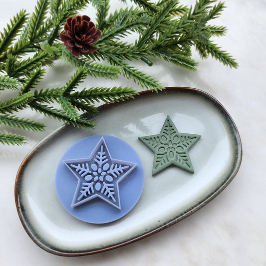 Christmas Polymer Clay cutters Christmas Star Earrings molds Polymer clay tool sharp cutter stamp Jewelry stud earrings cutters