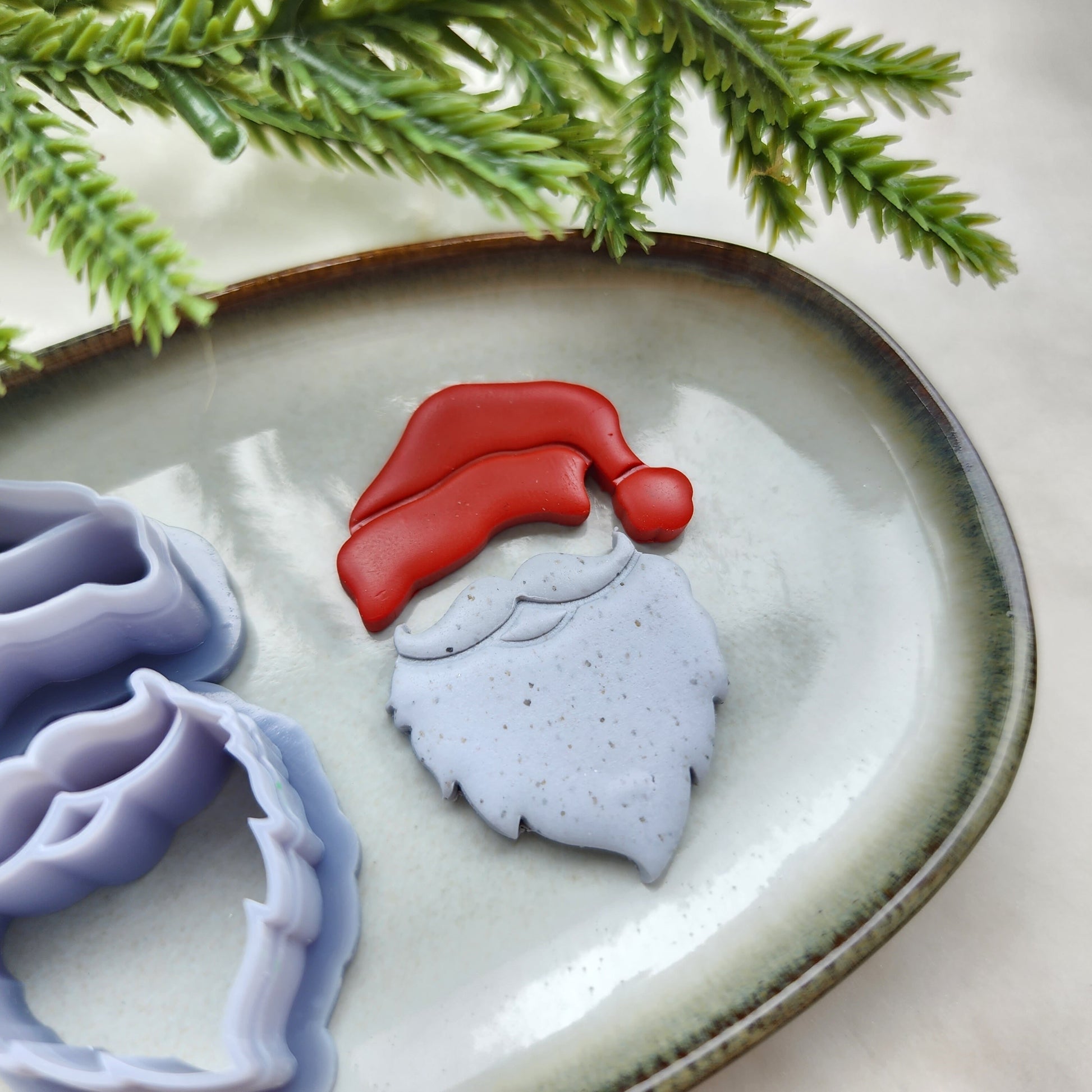 Christmas Polymer Clay cutters Santa Earrings molds Polymer clay tool sharp cutter stamp Jewelry stud earrings cutters