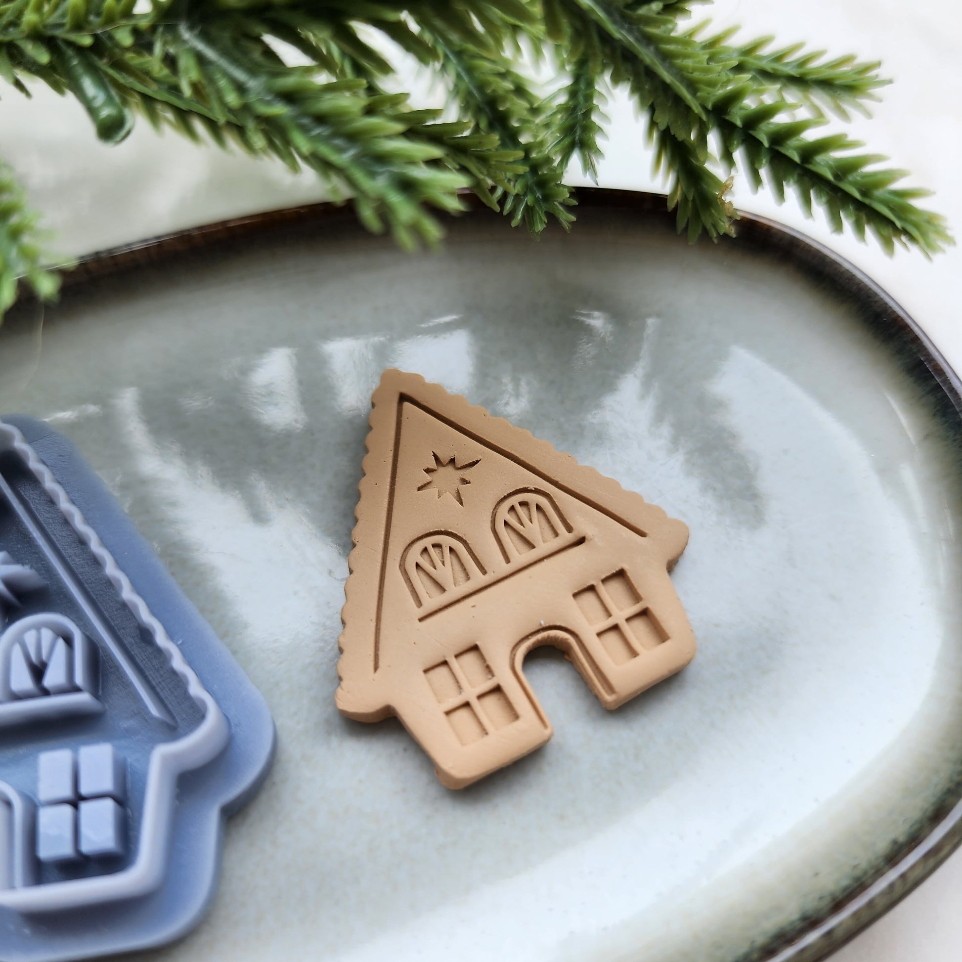 Christmas Polymer Clay cutters Gnome house Earrings molds Polymer clay tool sharp cutter stamp Jewelry stud earrings cutters