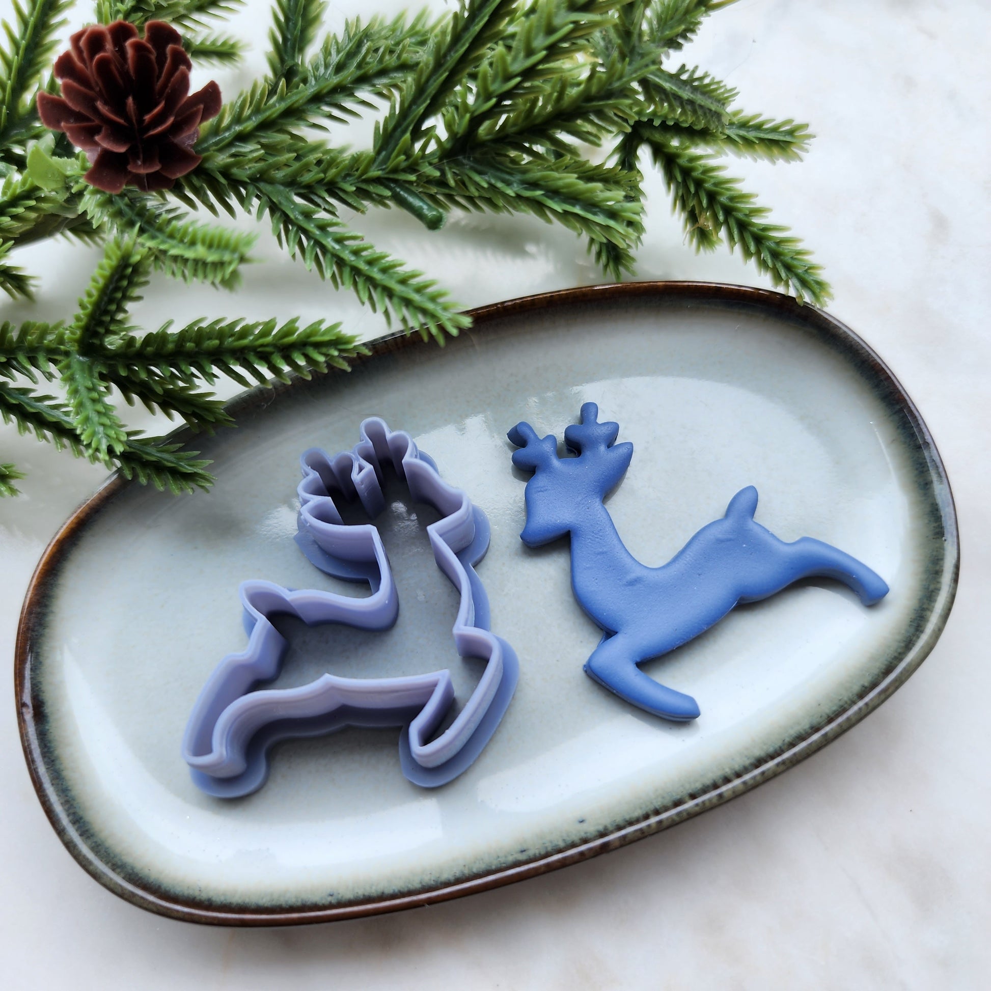 Christmas Polymer Clay cutters Raindeer Earrings molds Polymer clay tool sharp cutter stamp Jewelry stud earrings cutters