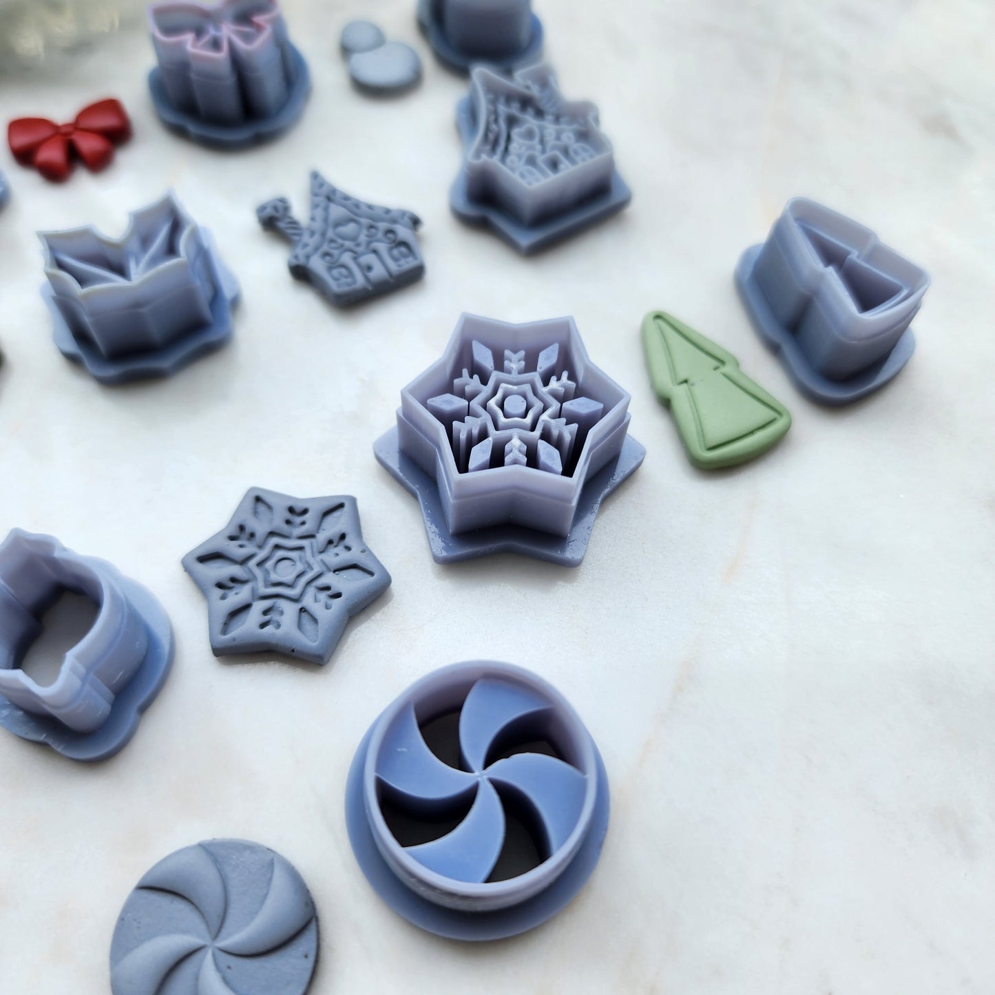 Christmas Polymer Clay cutters Mini cutters Earrings molds Polymer clay tool sharp cutter stamp Jewelry stud earrings cutters