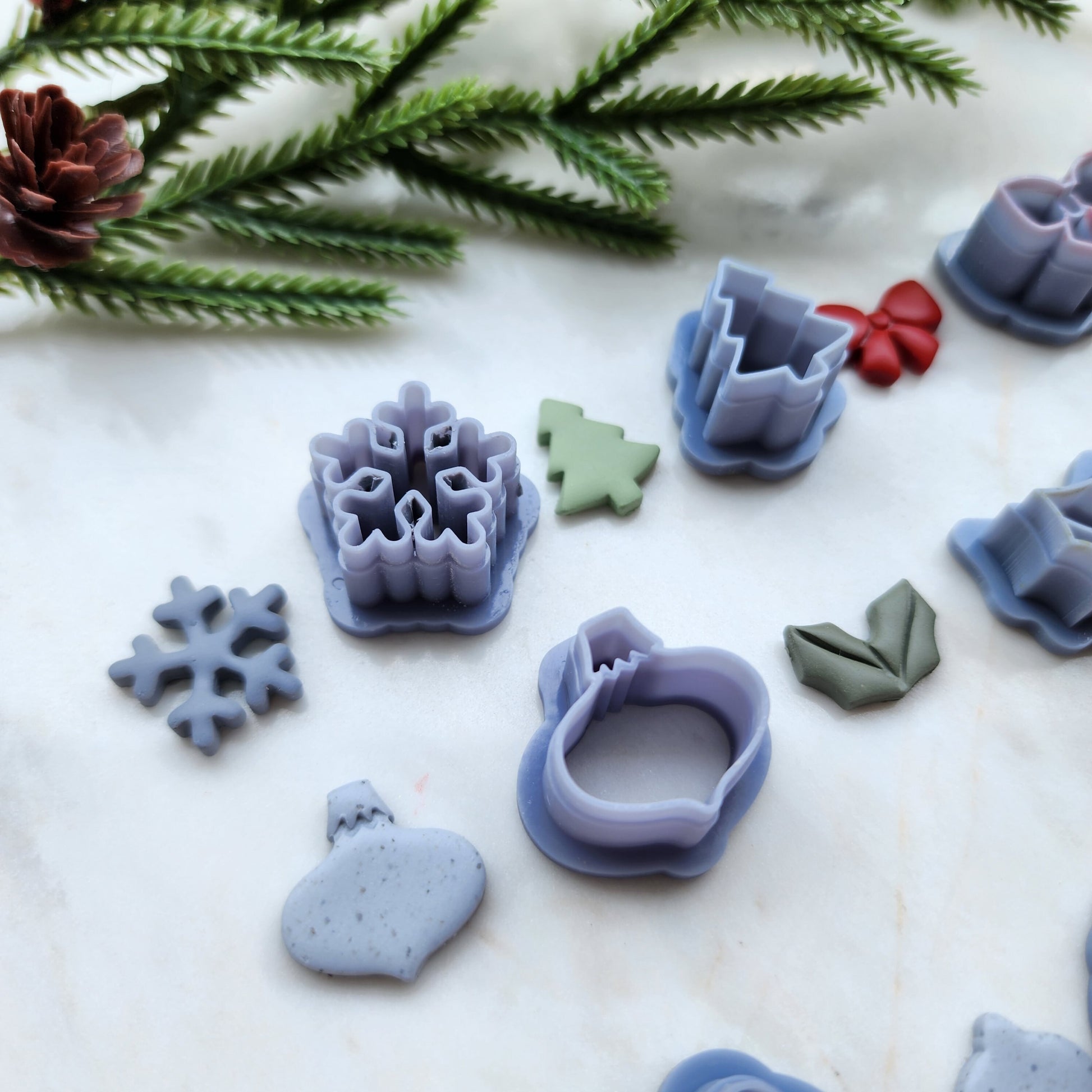 Christmas Polymer Clay cutters Mini cutters Earrings molds Polymer clay tool sharp cutter stamp Jewelry stud earrings cutters