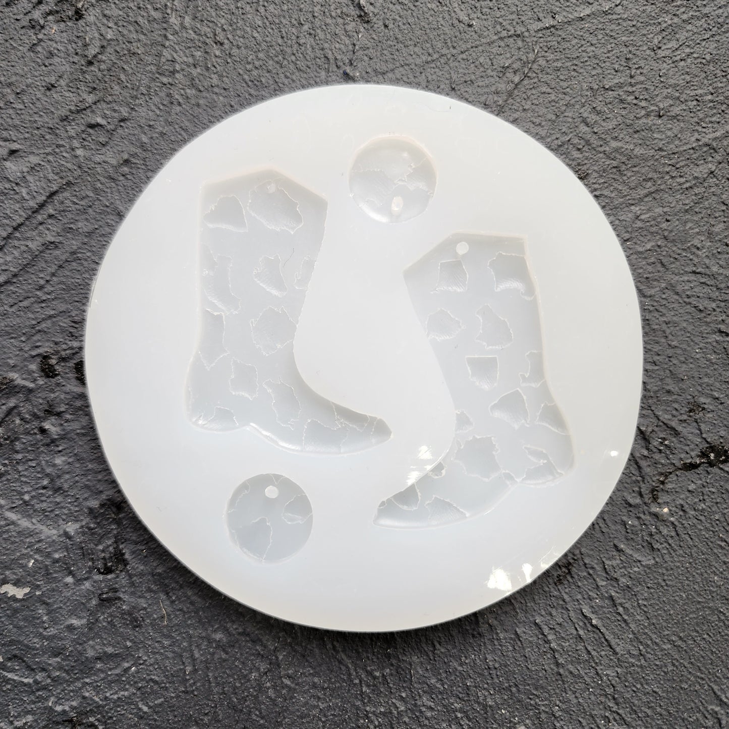 Silicone earrings mold / Silicone epoxy mold / Silicone UV resin molds / Boots earrings silicone jewelry mold / Matte effect earring mold