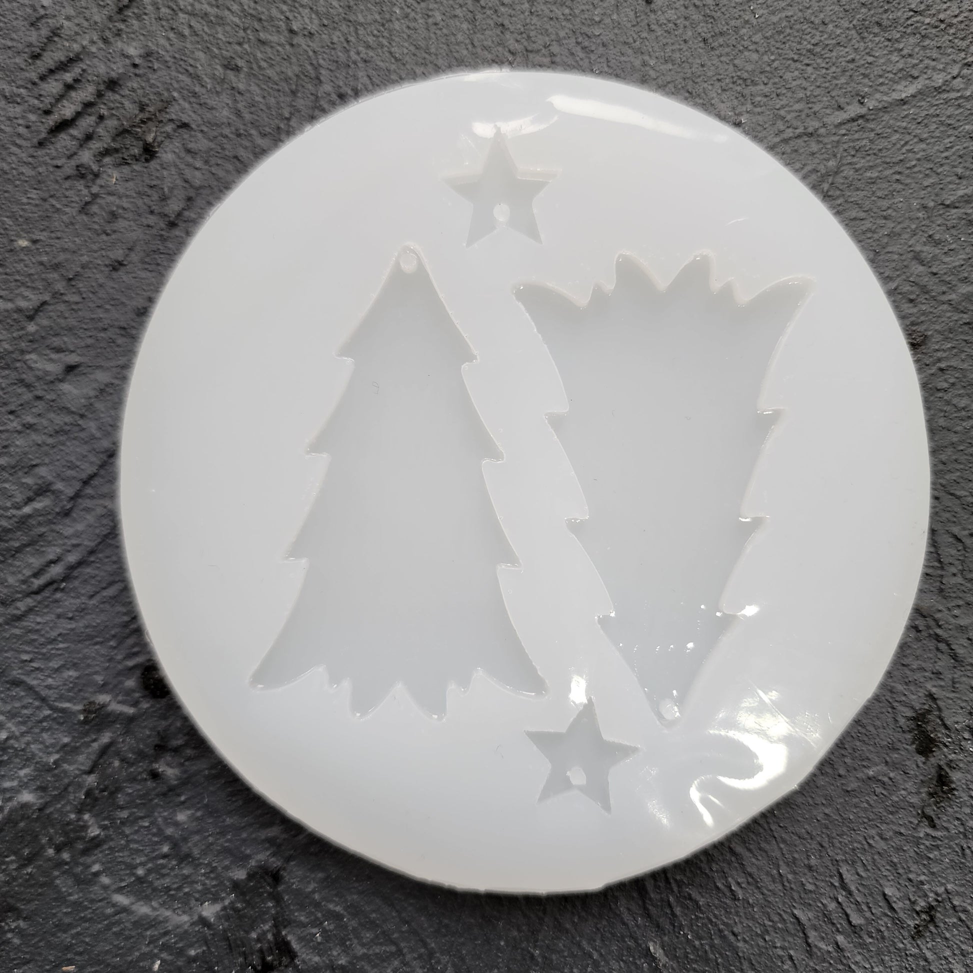 Silicone earrings mold / Silicone epoxy mold / Silicone UV resin molds / Christmas tree earrings silicone jewelry mold