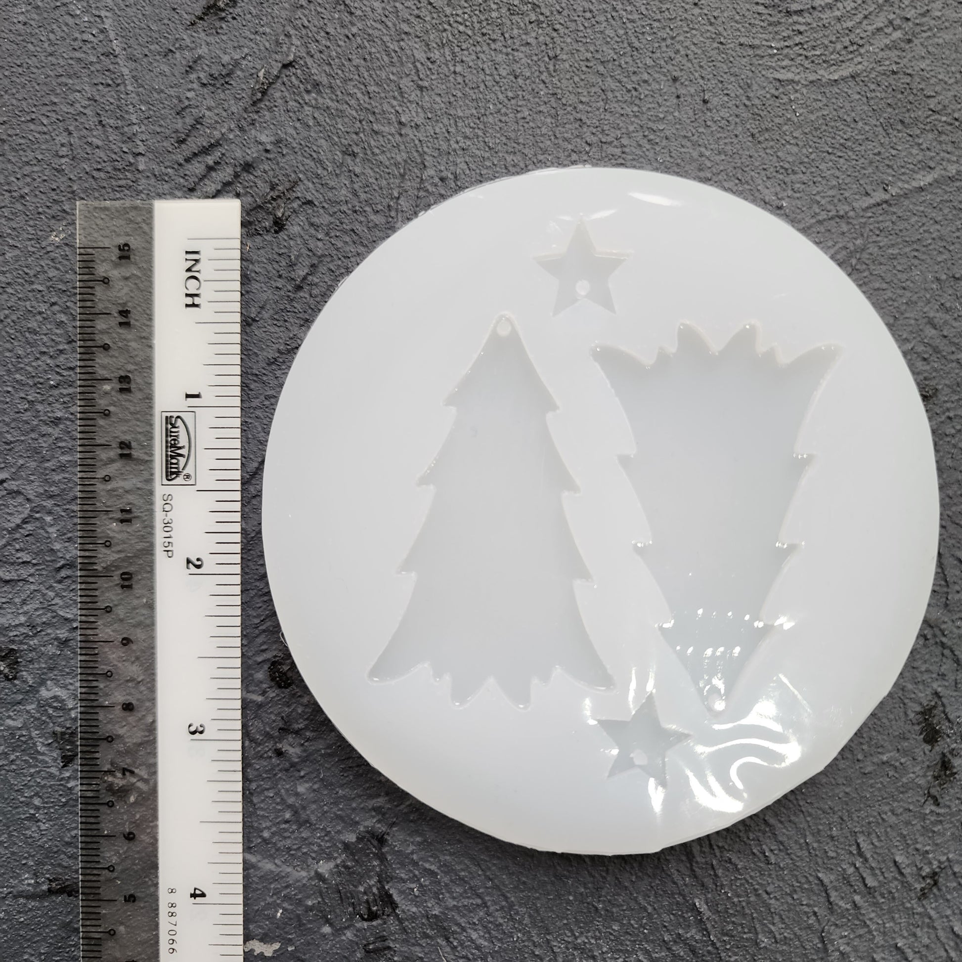 Silicone earrings mold / Silicone epoxy mold / Silicone UV resin molds / Christmas tree earrings silicone jewelry mold