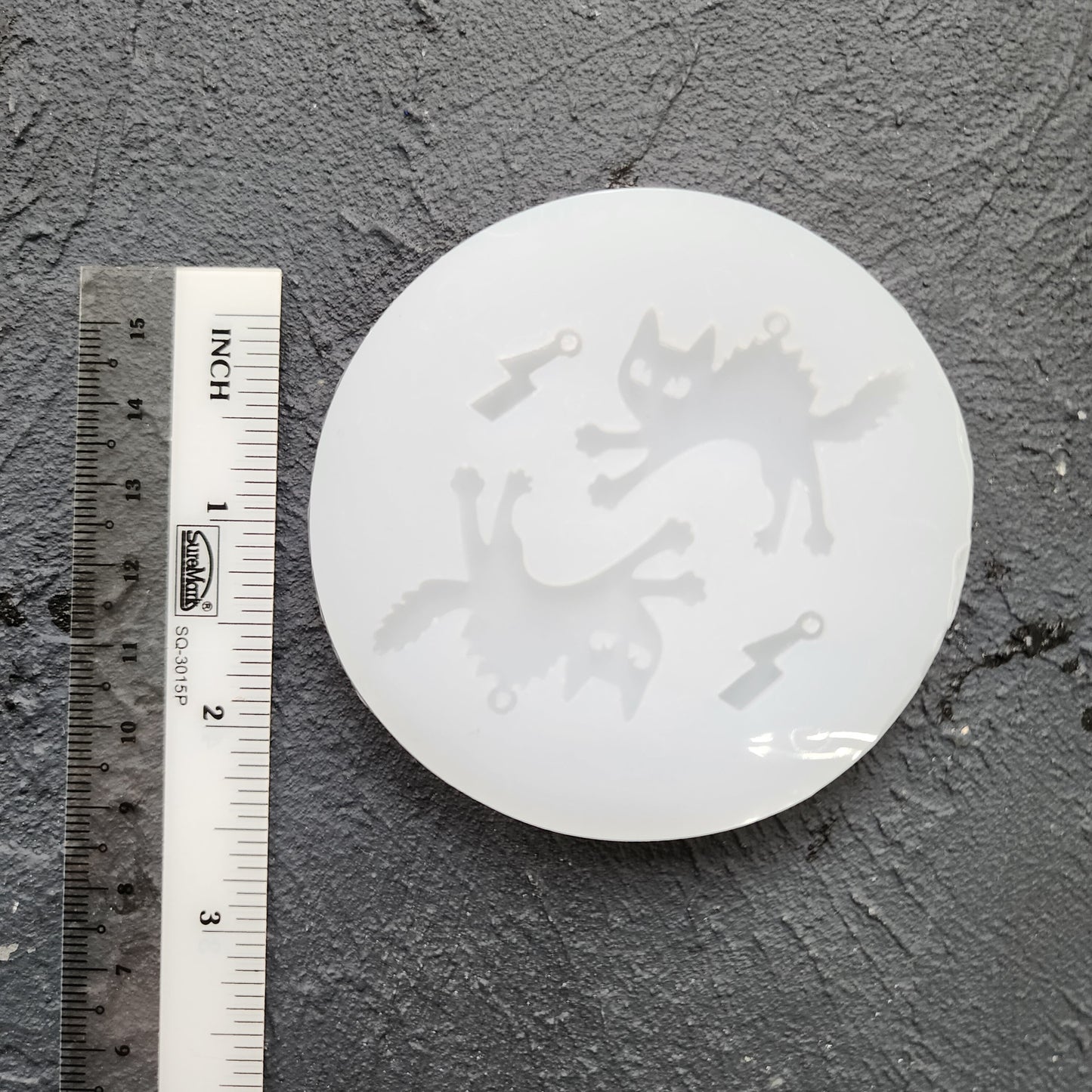 Silicone earrings mold / Silicone epoxy mold / Silicone UV resin molds / Halloween Cat earrings silicone jewelry mold
