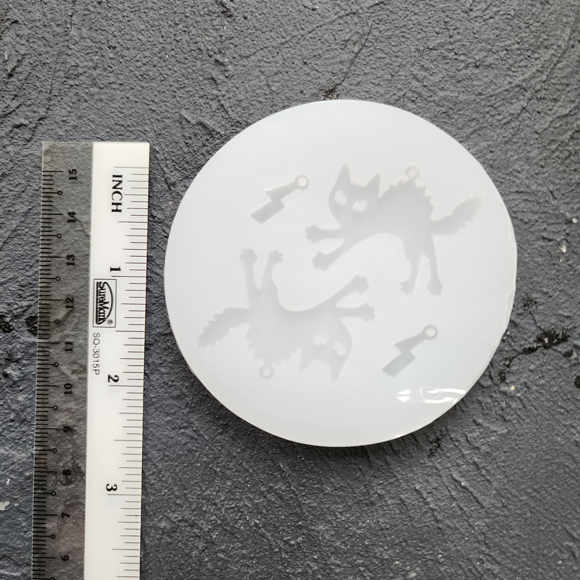 Silicone earrings mold / Silicone epoxy mold / Silicone UV resin molds / Halloween Cat earrings silicone jewelry mold