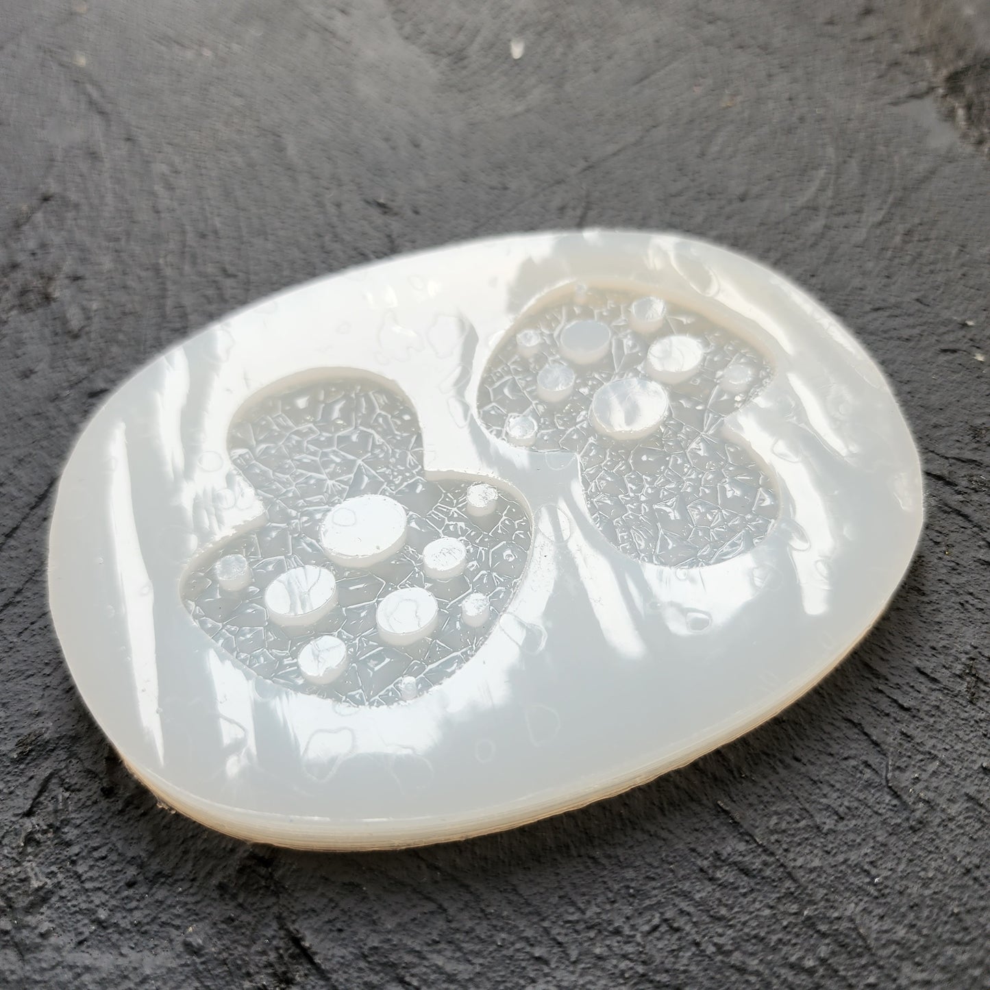 Silicone earrings mold / Silicone epoxy mold / Silicone UV resin molds / Mushroom earrings silicone jewelry mold