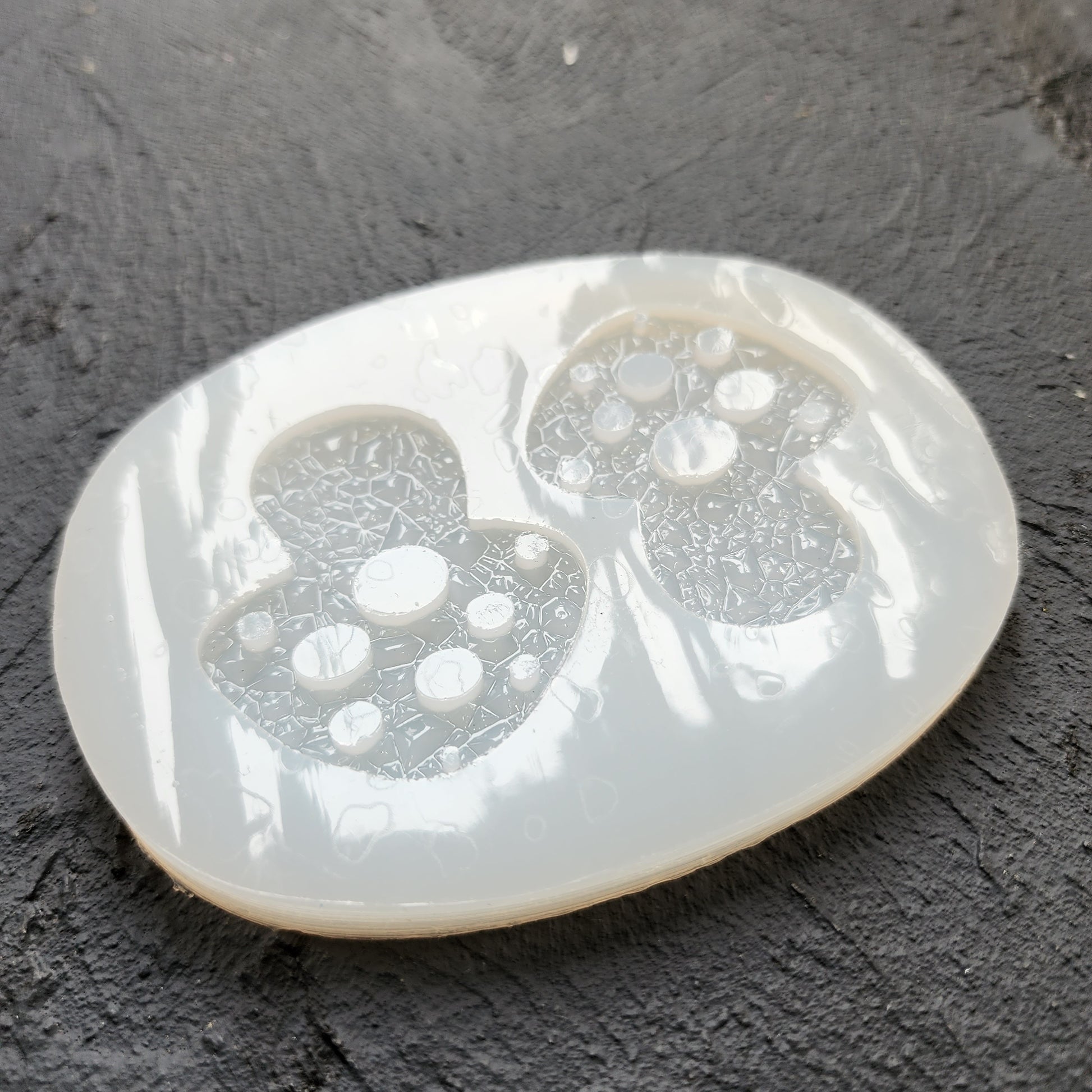 Silicone earrings mold / Silicone epoxy mold / Silicone UV resin molds / Mushroom earrings silicone jewelry mold