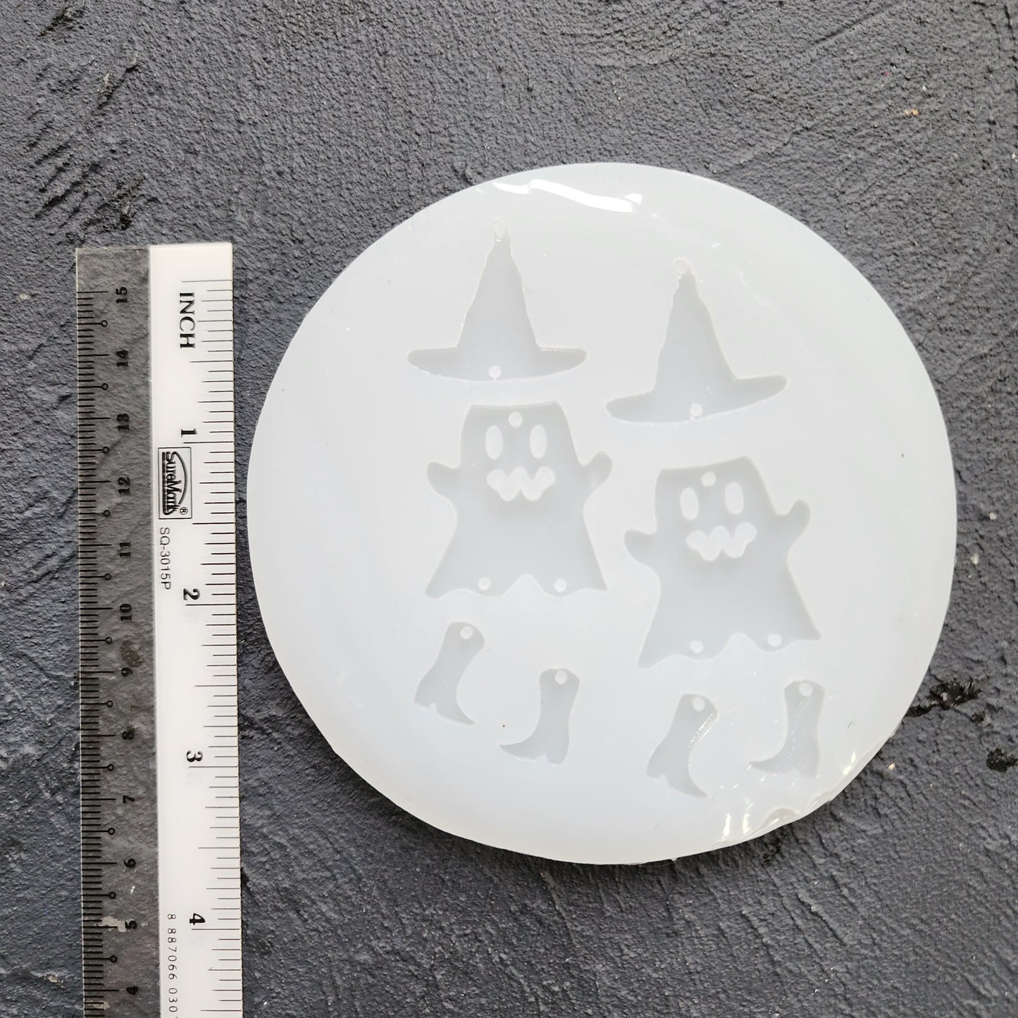 Silicone earrings mold / Silicone epoxy mold / Silicone UV resin molds / Halloween Ghost Witch hat earrings silicone jewelry mold