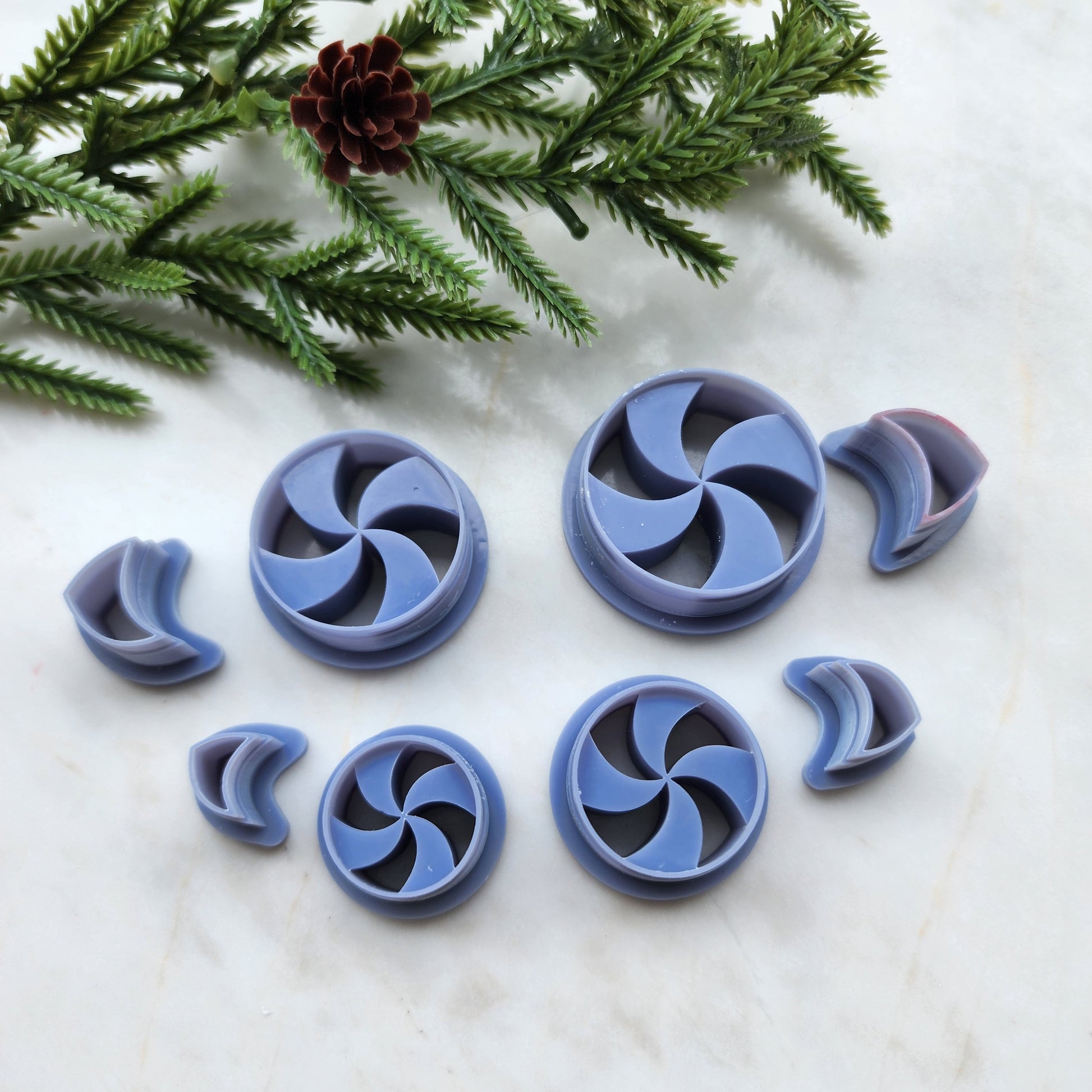 Christmas Polymer Clay cutters Lollipop Earrings molds Polymer clay tool sharp cutter stamp Jewelry stud earrings cutters