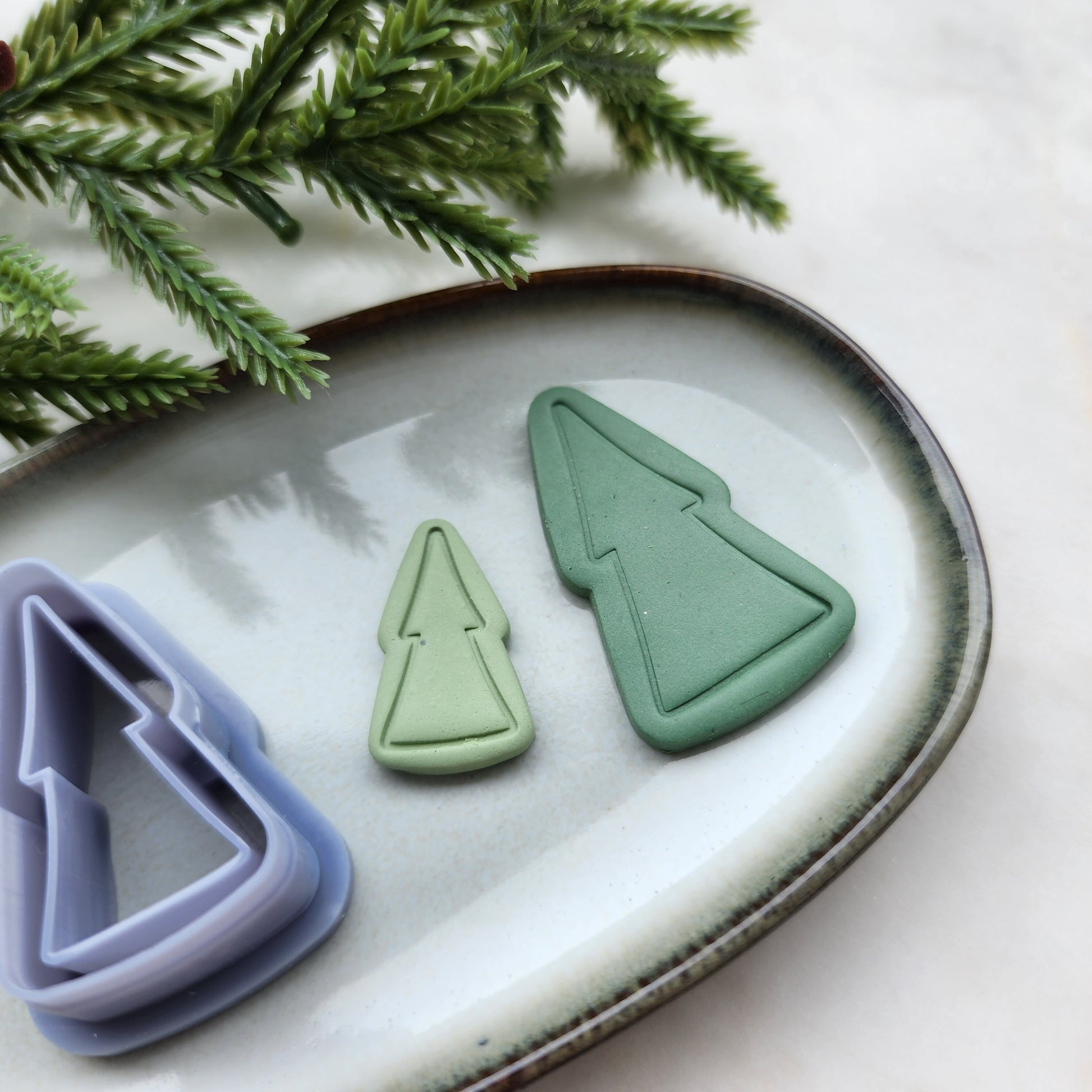 Christmas Polymer Clay cutters Christmas tree Earrings molds Polymer clay tool sharp cutter stamp Jewelry stud earrings cutters