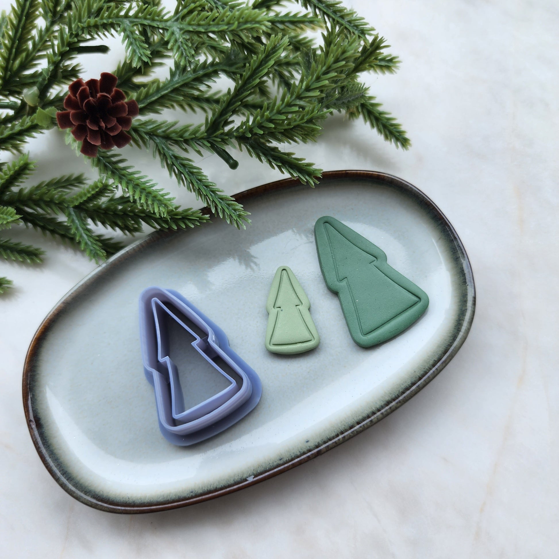 Christmas Polymer Clay cutters Christmas tree Earrings molds Polymer clay tool sharp cutter stamp Jewelry stud earrings cutters
