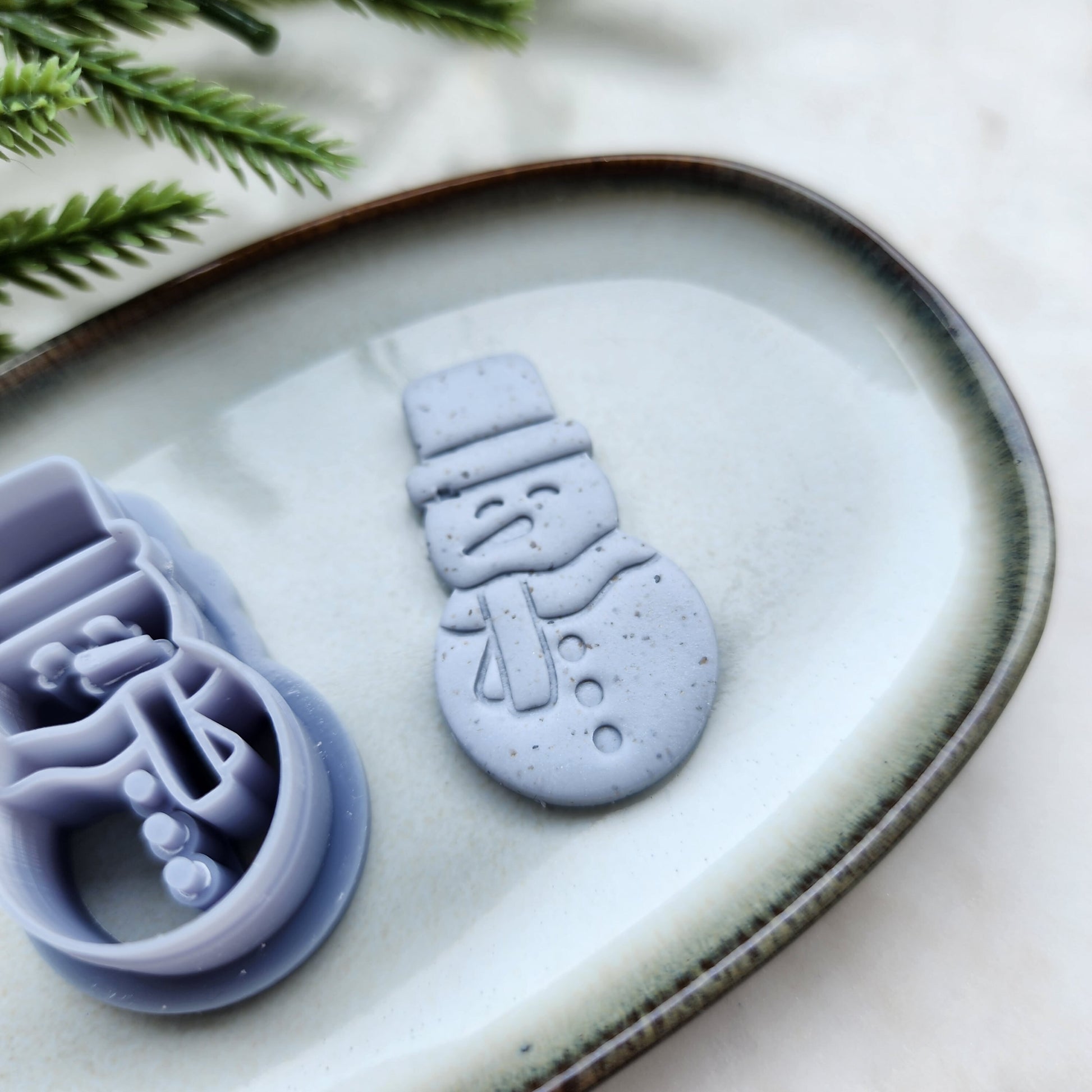 Christmas Polymer Clay cutters Snowman Earrings molds Polymer clay tool sharp cutter stamp Jewelry stud earrings cutters