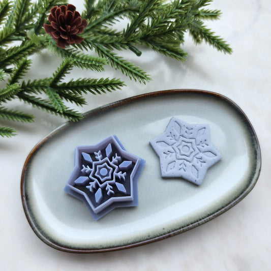 Christmas Polymer Clay cutters Snowflake Earrings molds Polymer clay tool sharp cutter stamp Jewelry stud earrings cutters