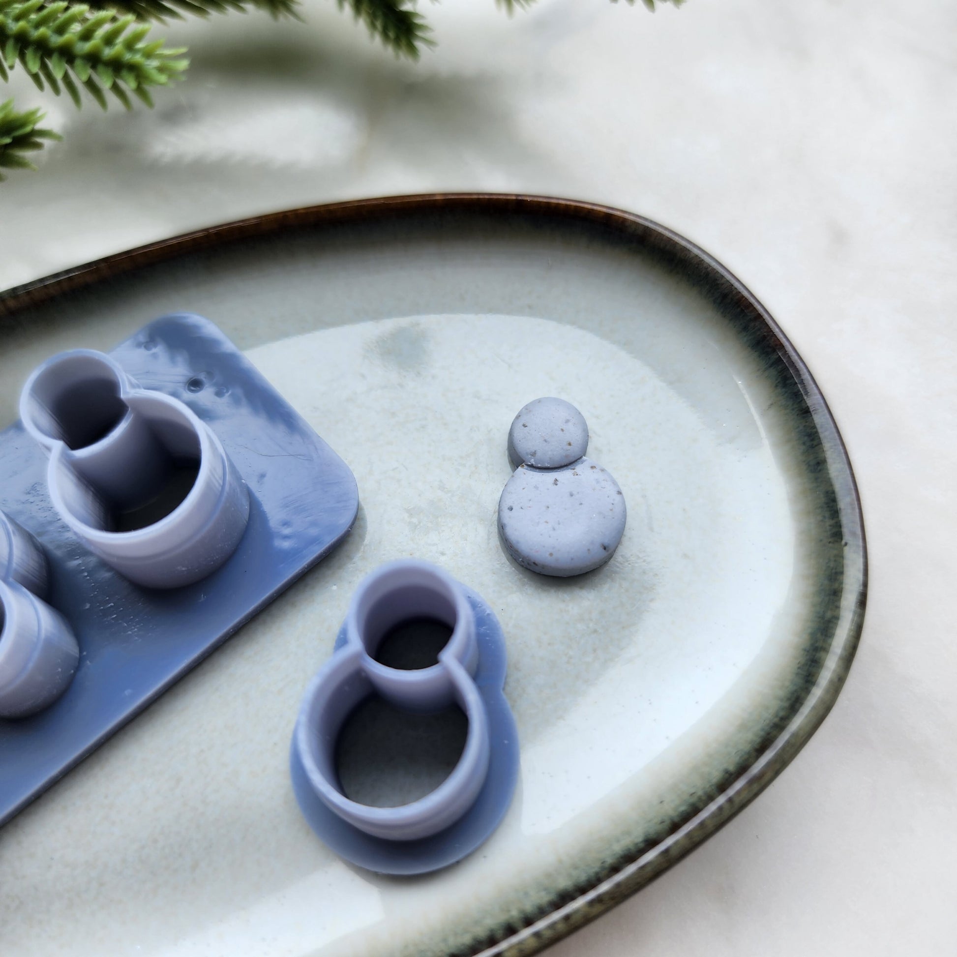 Christmas Polymer Clay cutters Snowman Earrings molds Polymer clay tool sharp cutter stamp Jewelry stud earrings cutters