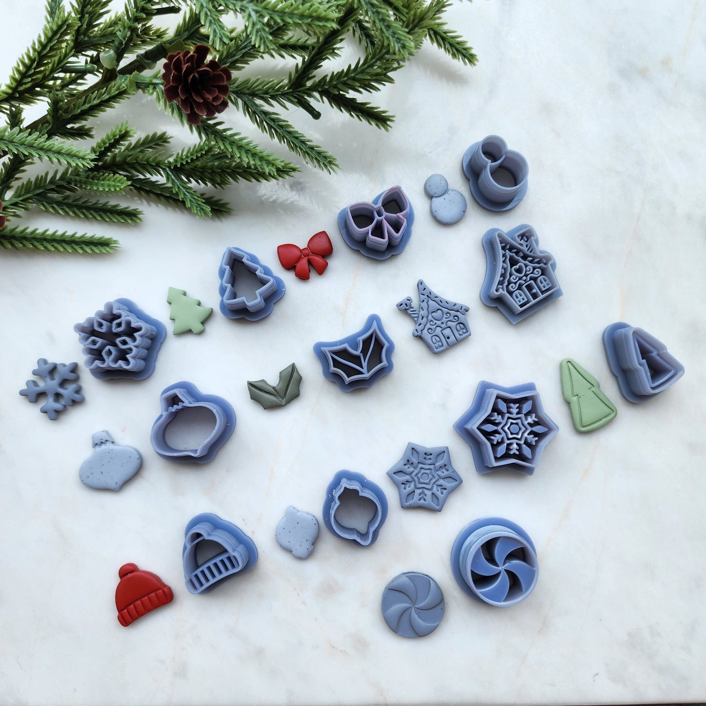 Christmas Polymer Clay cutters Mini cutters Earrings molds Polymer clay tool sharp cutter stamp Jewelry stud earrings cutters