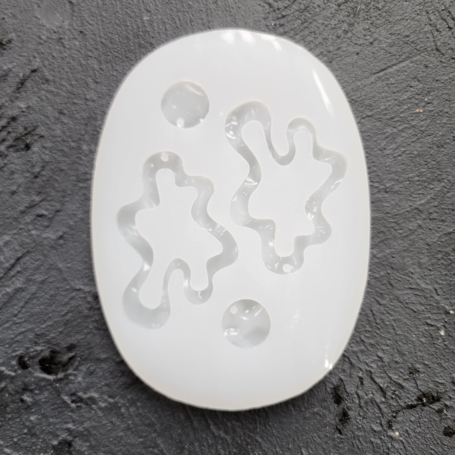Silicone earrings mold / Silicone epoxy mold / Silicone UV resin molds / Abstract earrings silicone jewelry mold
