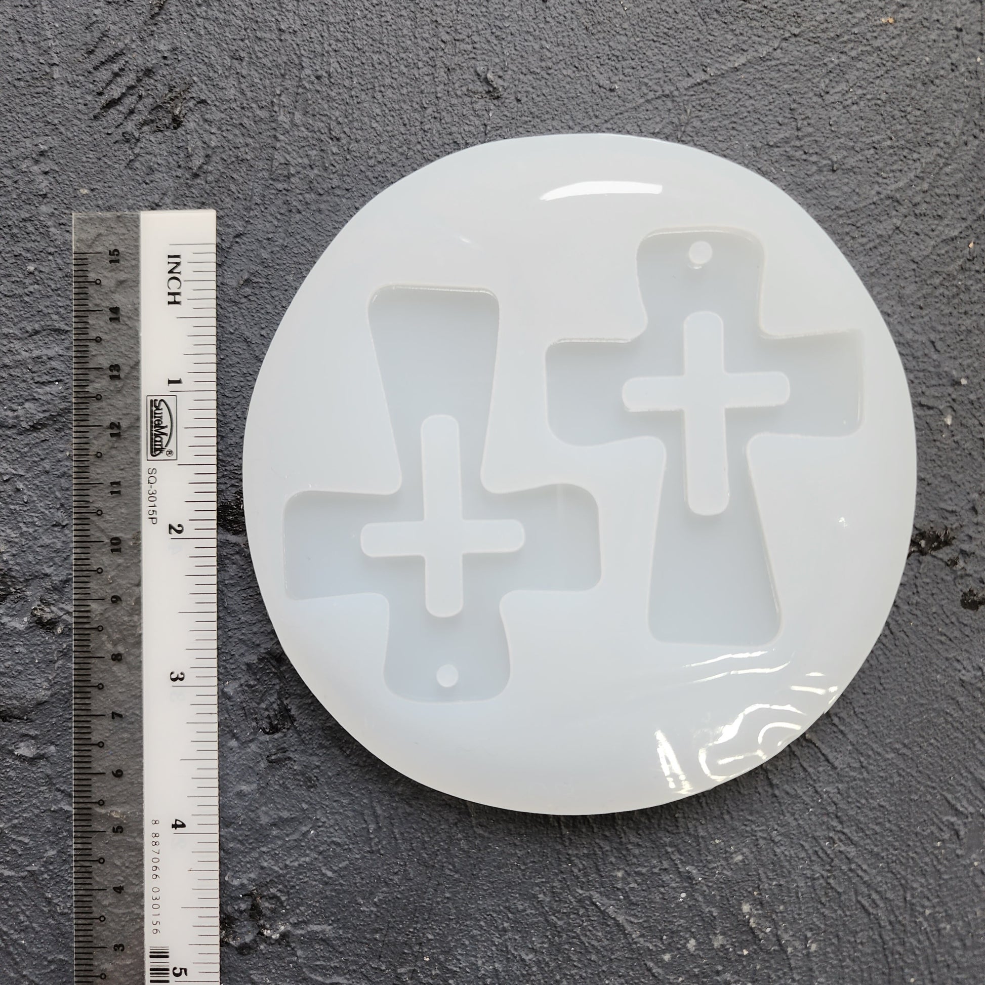 Silicone earrings mold / Silicone epoxy mold / Silicone UV resin molds / Halloween Cross earrings silicone jewelry mold