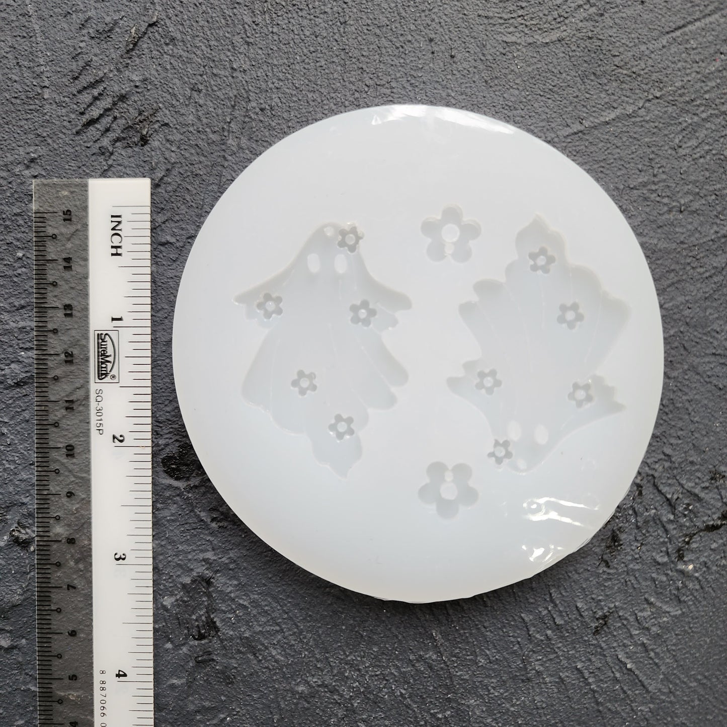 Silicone earrings mold / Silicone epoxy mold / Silicone UV resin molds / Halloween Ghost earrings silicone jewelry mold