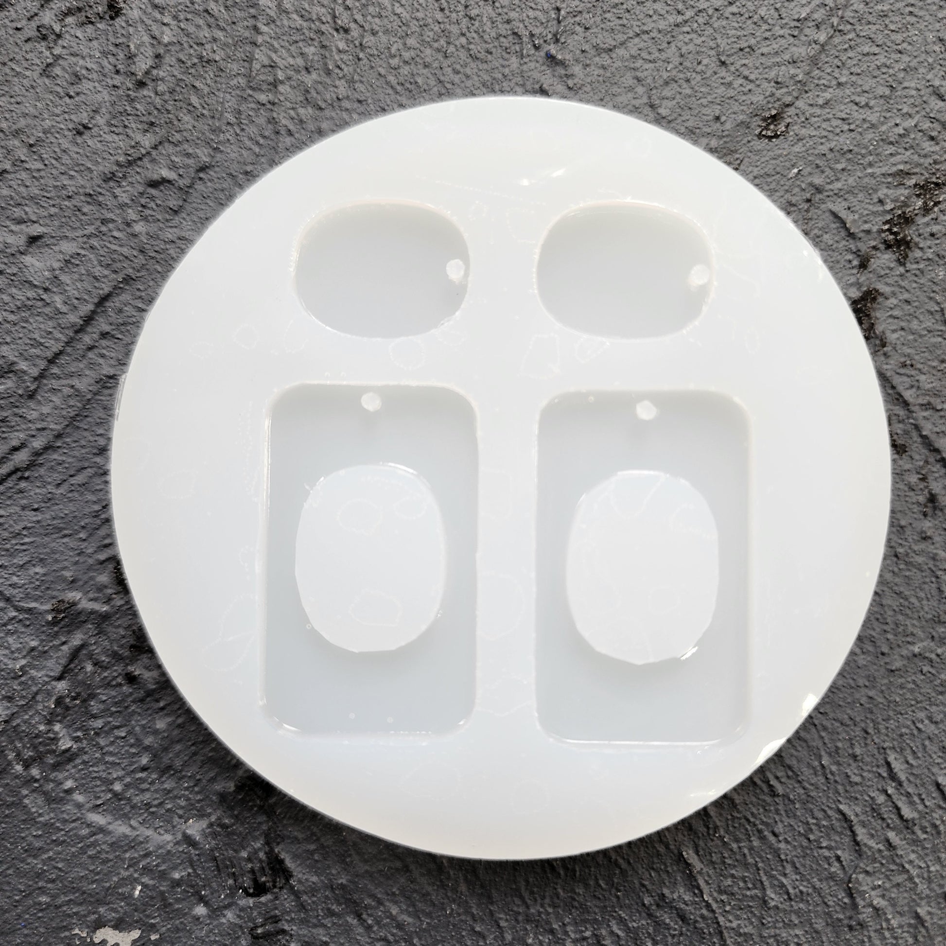 Silicone earrings mold / Silicone epoxy mold / Silicone UV resin molds / Geometry earrings silicone jewelry mold