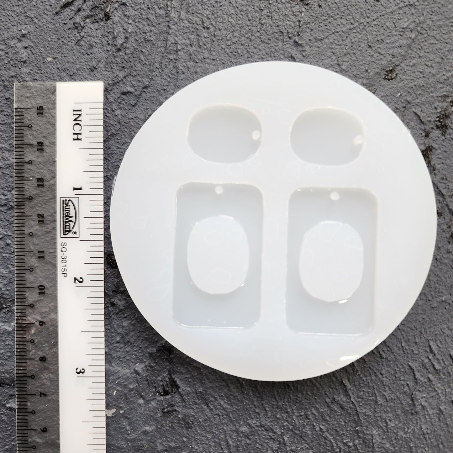 Silicone earrings mold / Silicone epoxy mold / Silicone UV resin molds / Geometry earrings silicone jewelry mold
