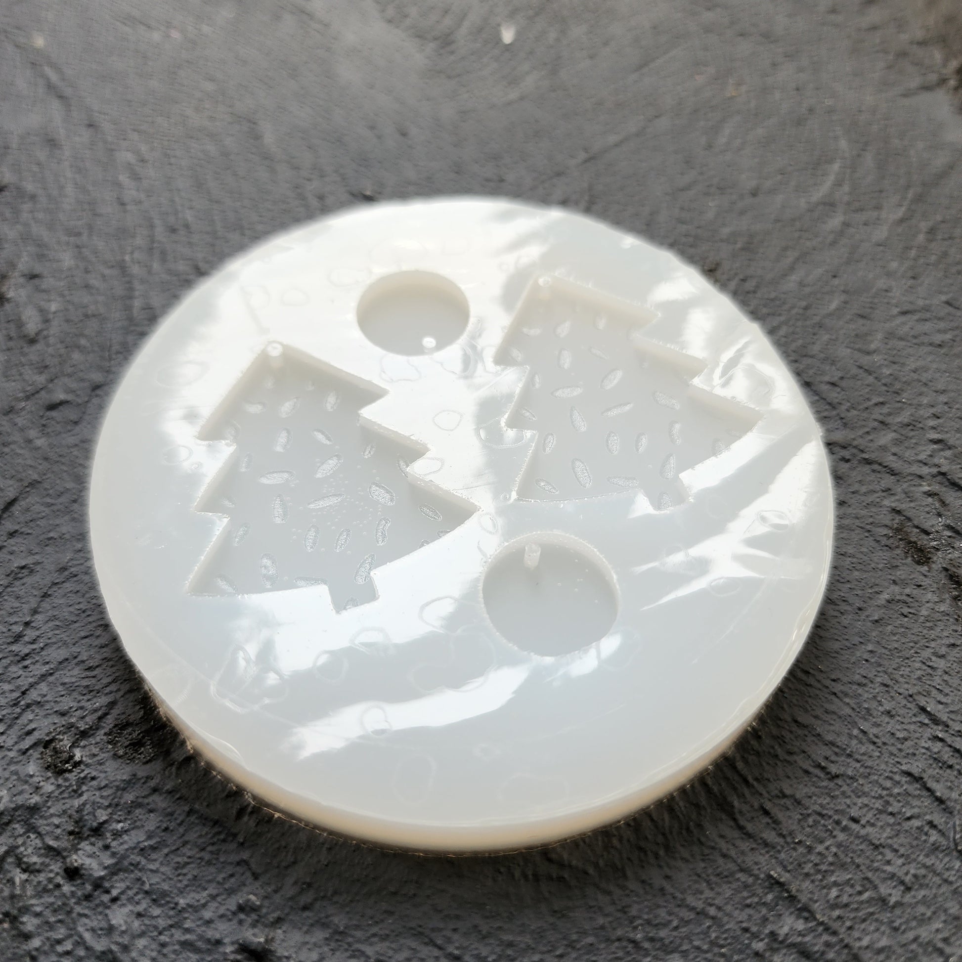 Silicone earrings mold / Silicone epoxy mold/Silicone UV resin molds/Christmas tree earrings silicone jewelry mold/Matte effect earring mold