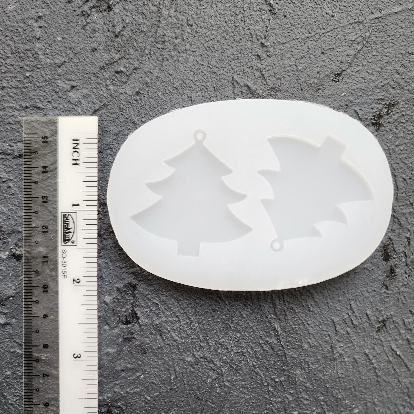Silicone earrings mold / Silicone epoxy mold / Silicone UV resin molds / Christmas tree earrings silicone jewelry mold