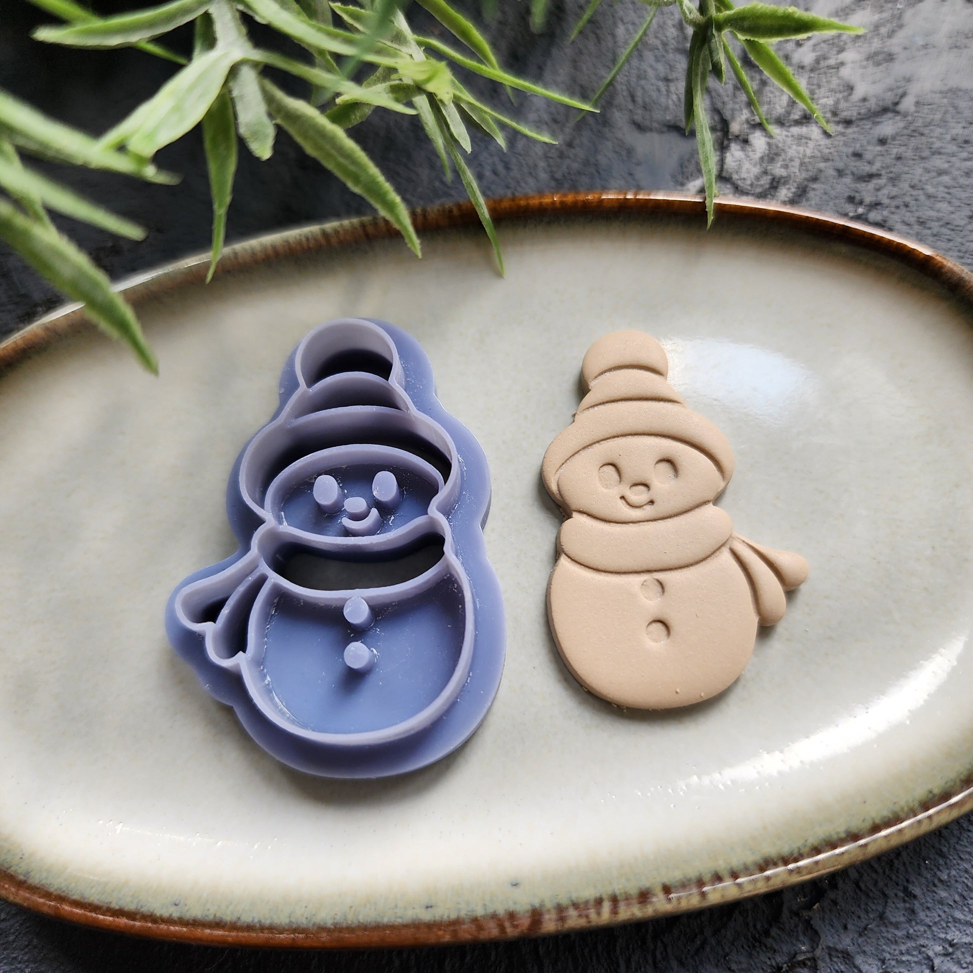 Christmas Polymer Clay cutters Snowman Earrings molds Polymer clay tool sharp cutter stamp Jewelry stud earrings cutters