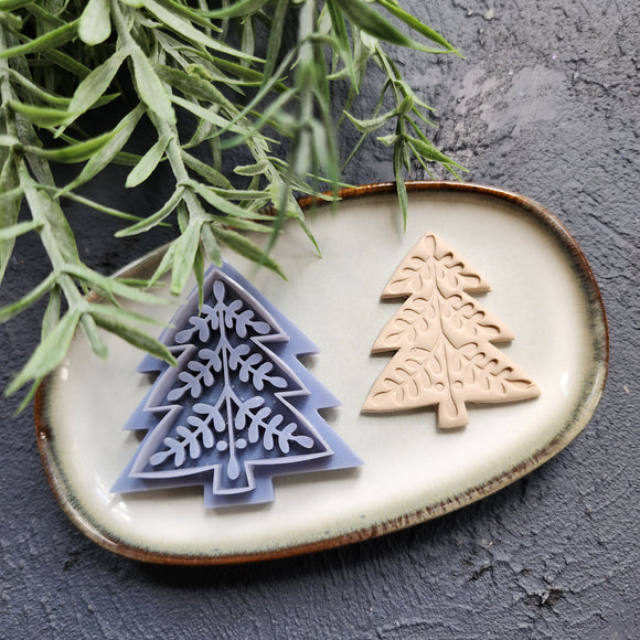 Christmas Polymer Clay cutters Christmas tree Earrings molds Polymer clay tool sharp cutter stamp Jewelry stud earrings cutters