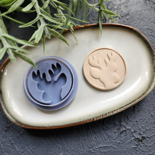 Christmas Polymer Clay cutters Reindeer Earrings molds Polymer clay tool sharp cutter stamp Jewelry stud earrings cutters