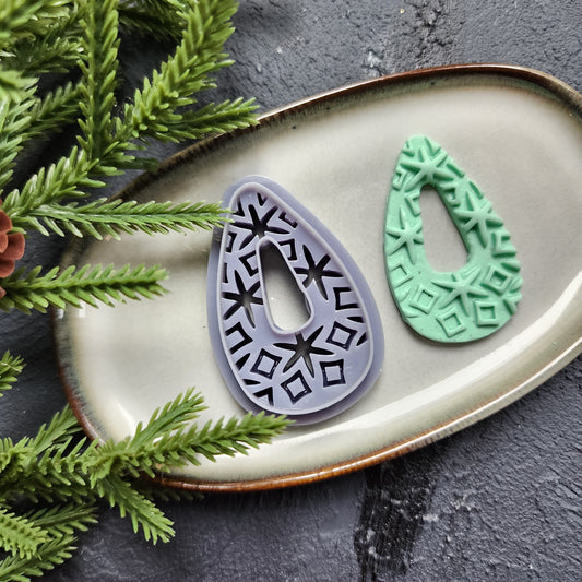 Polymer Clay cutters Abstract Geometric Earrings molds Polymer clay tool sharp cutter stamp Jewelry stud earrings cutters