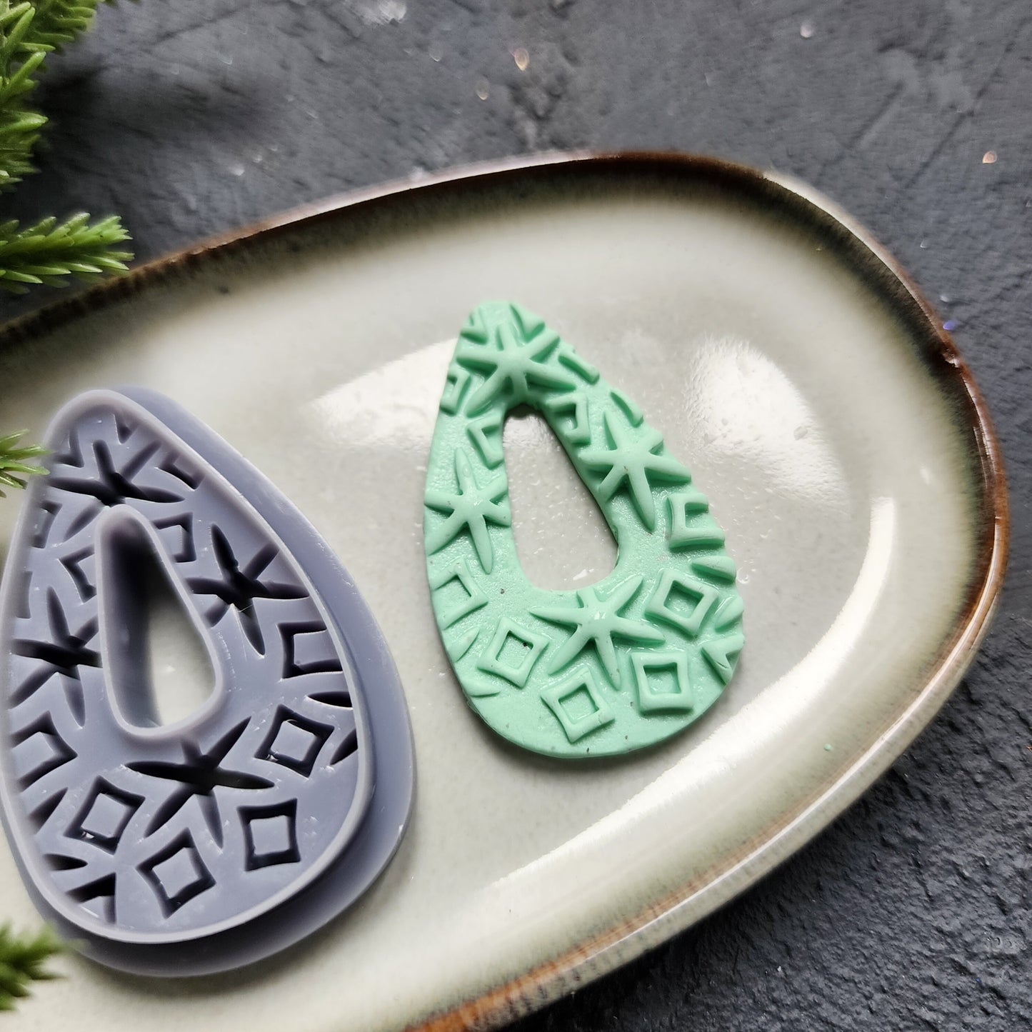 Polymer Clay cutters Abstract Geometric Earrings molds Polymer clay tool sharp cutter stamp Jewelry stud earrings cutters