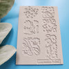 Polymer clay Texture tile Texture mat Clay stamp Polymer clay texture stencils "Mini Flowers, Rose" design clay texture Rubber mat T-252