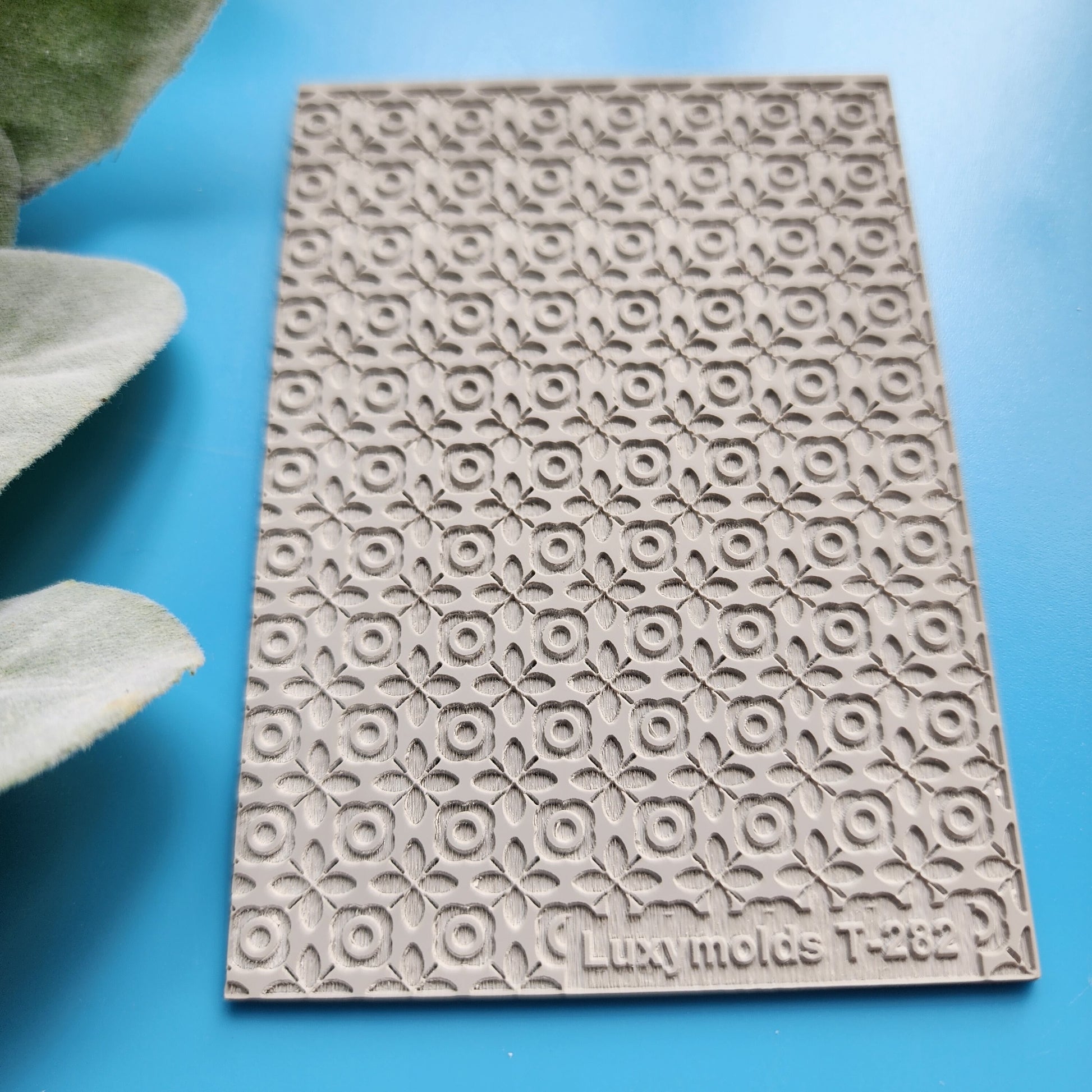 Polymer clay Texture tile Texture mat Clay stamp Polymer clay texture stencils "Circles" design clay texture Rubber mat T-282