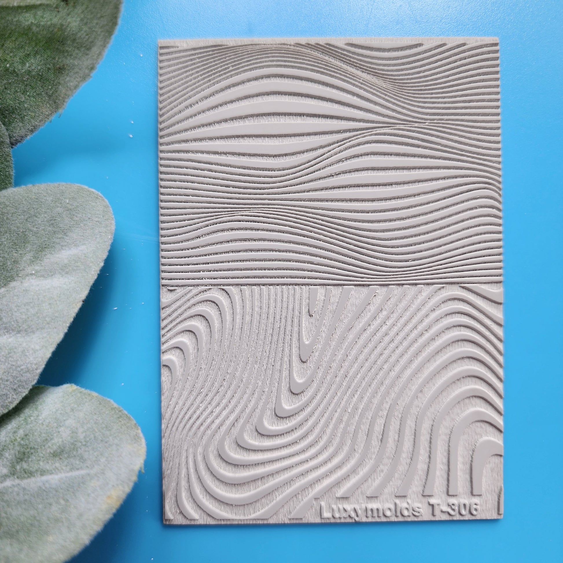 Polymer clay Texture tile Texture mat Clay stamp Polymer clay texture stencils "Lines" design clay texture Rubber mat T-306
