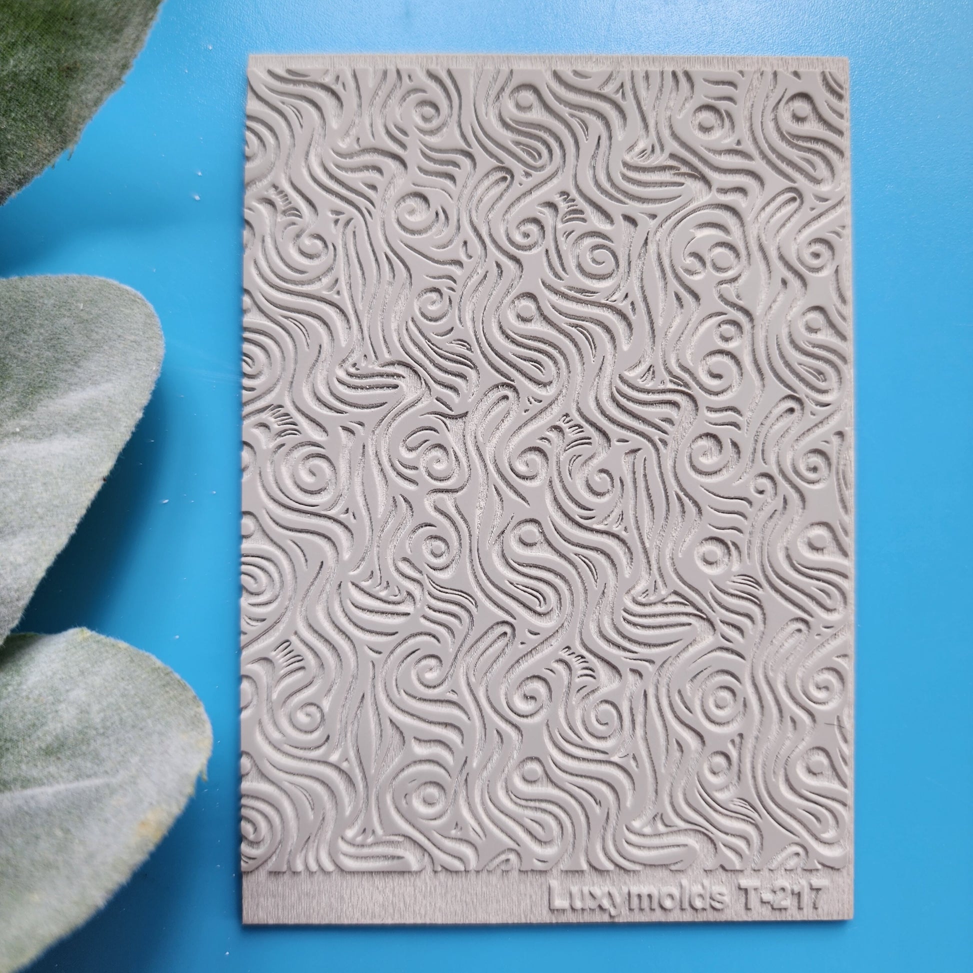 Polymer clay Texture tile Texture mat Clay stamp Polymer clay texture stencils "Artsy" design clay texture Rubber mat T-217
