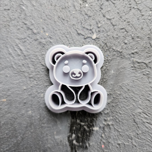 Polymer Clay cutters Stud earrings clay cutters Earrings mold Polymer clay tool Animals cutter "Teddy Bear"sharp cutter stamp Jewelry cutter