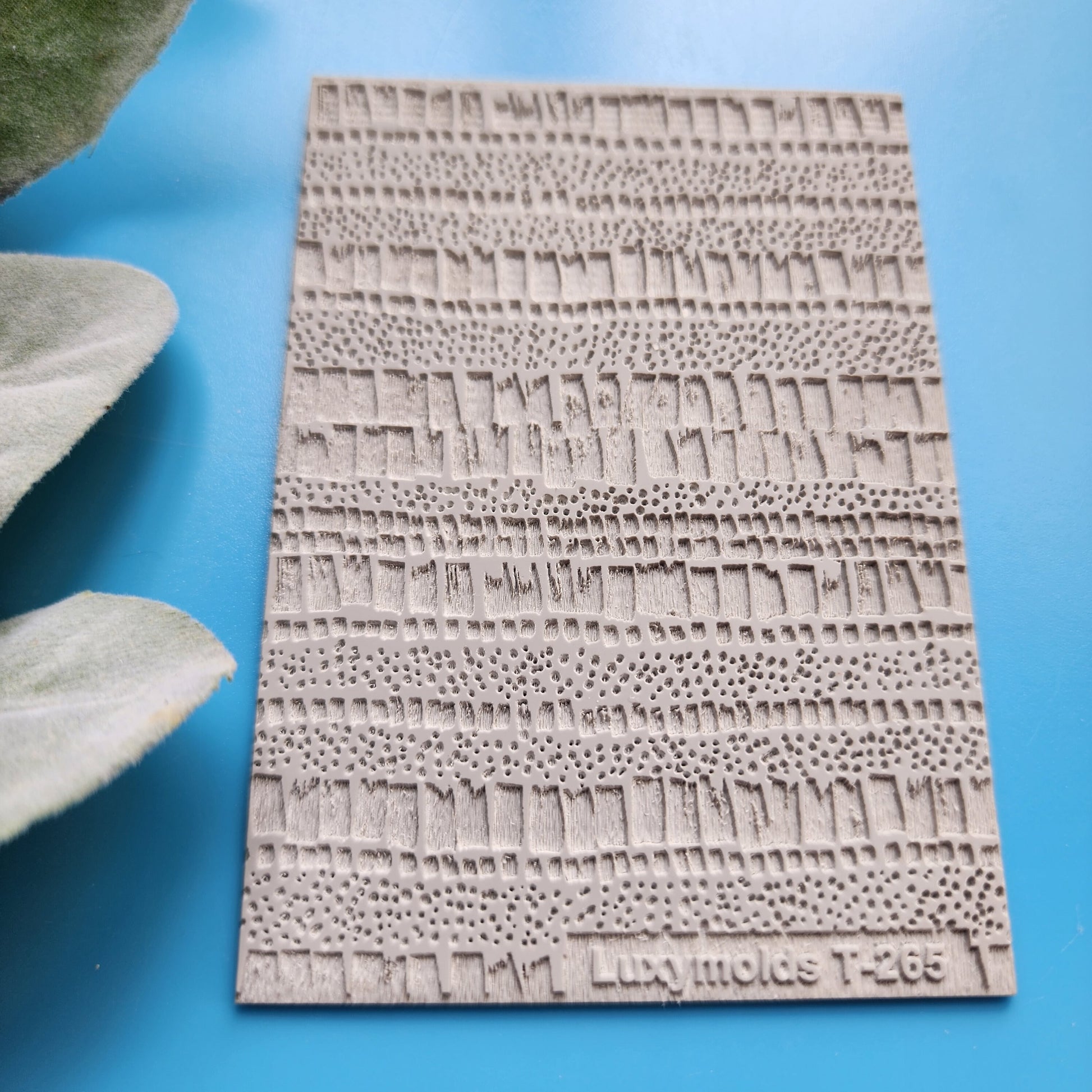 Polymer clay Texture tile Texture mat Clay stamp Polymer clay texture stencils "Textured" design clay texture Rubber mat T-265