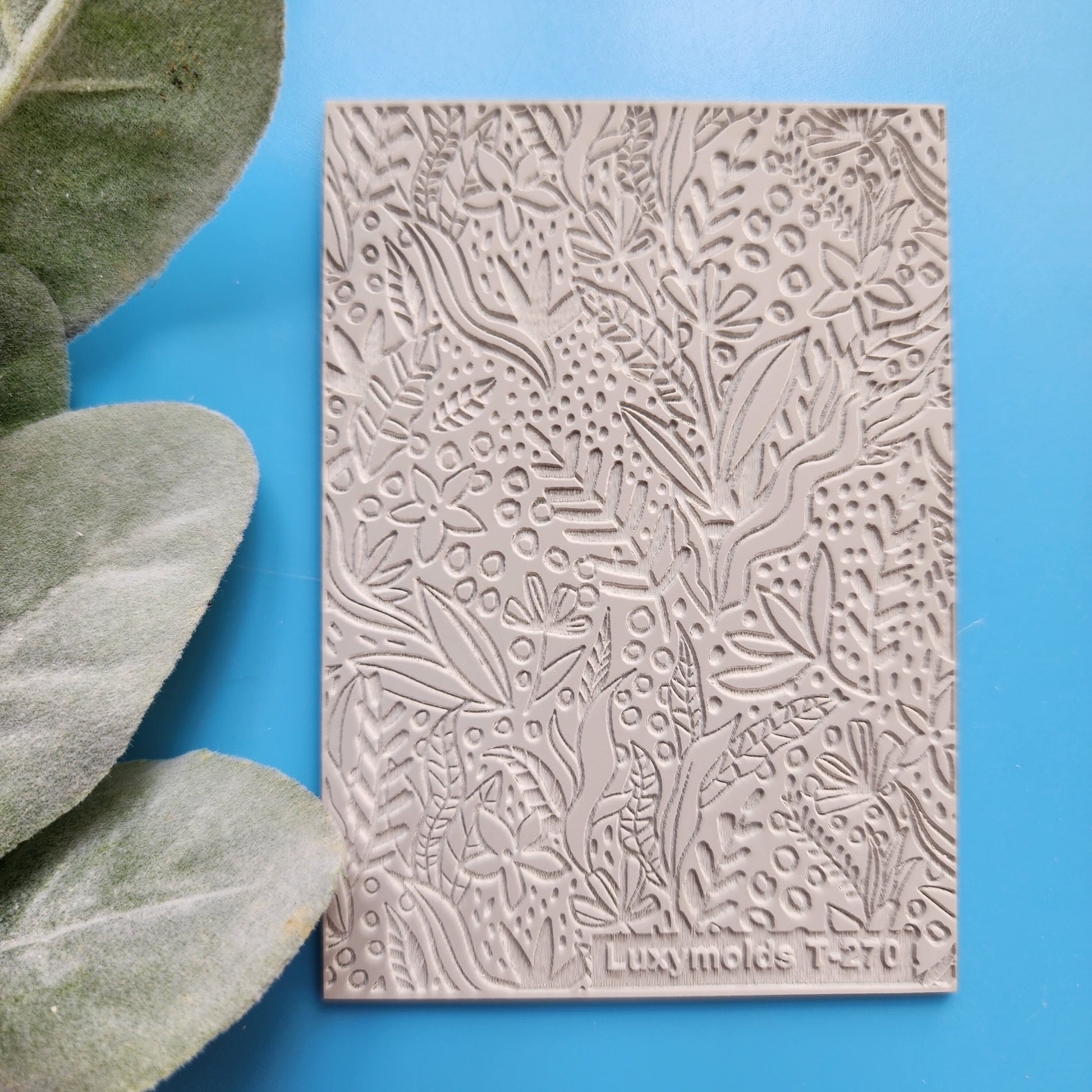 Polymer clay Texture tile Texture mat Clay stamp Polymer clay texture stencils "Under the Sea" design clay texture Rubber mat T-270
