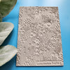 Polymer clay Texture tile Texture mat Clay stamp Polymer clay texture stencils "Flower, Leaves" design clay texture Rubber mat T-275