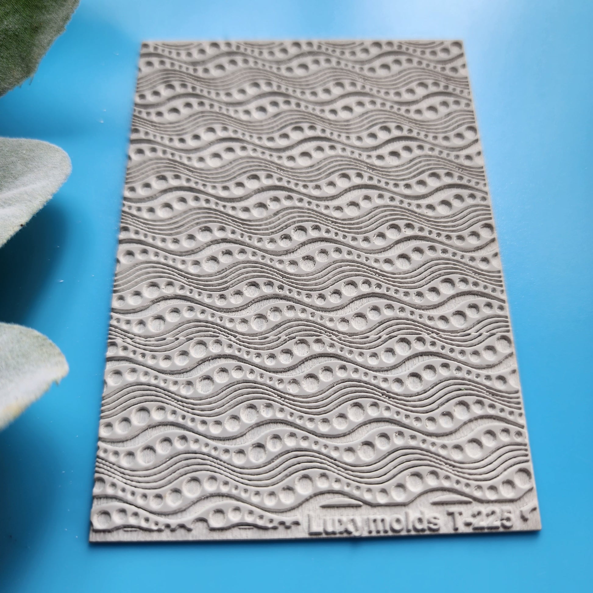 Polymer clay Texture tile Texture mat Clay stamp Polymer clay texture stencils "Textured" design clay texture Rubber mat T-225