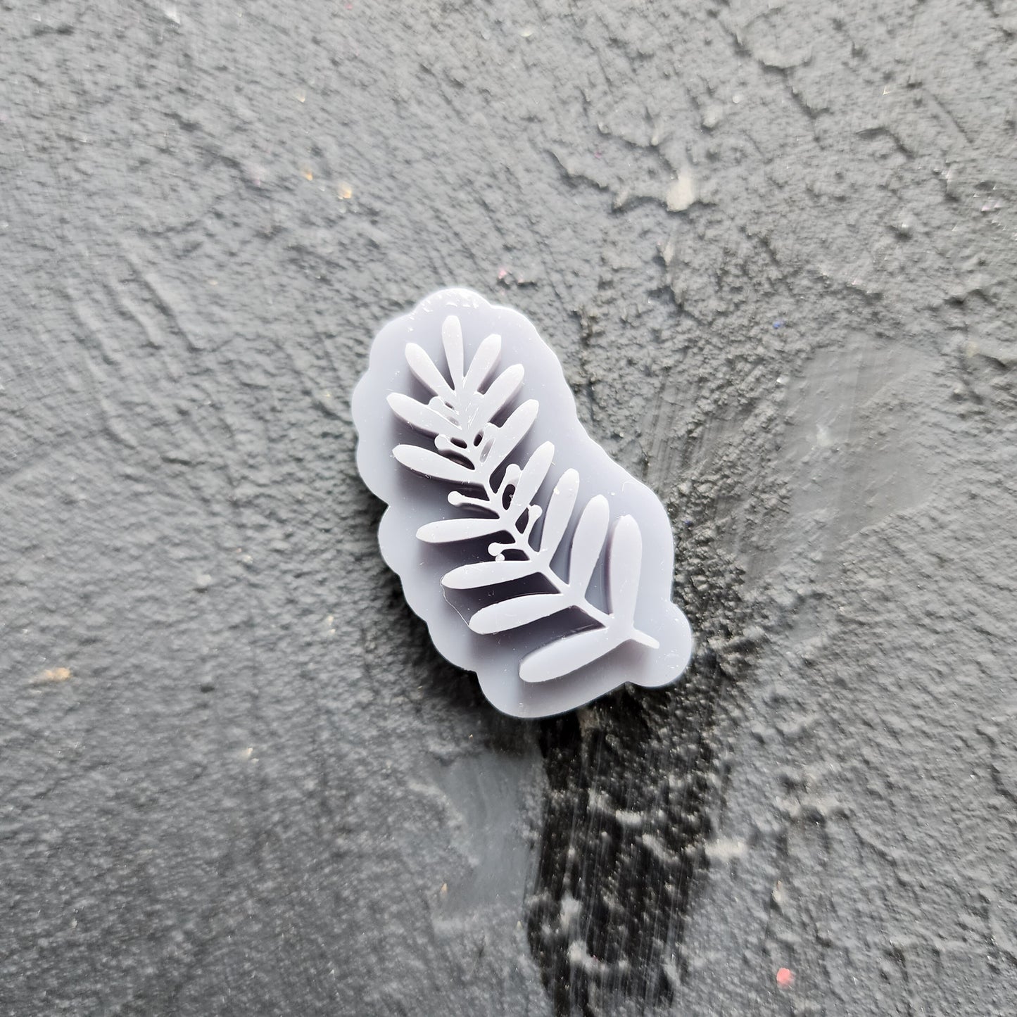 Polymer Clay textured stamp Earrings mold Polymer clay tool plant texture "Leaves" Jewelry clay supplies