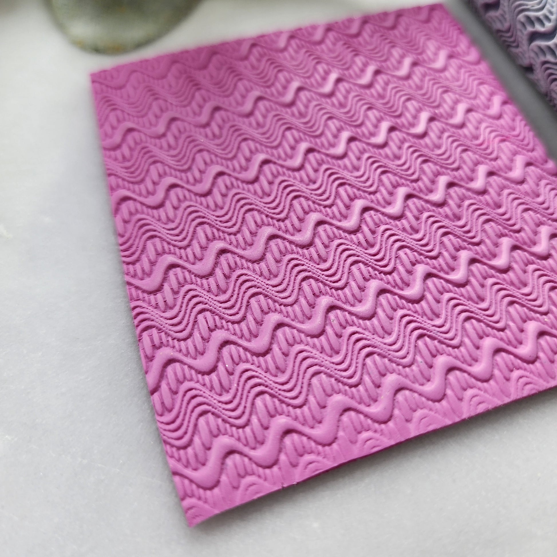 Polymer clay texture roller clay stamp 3D printed embossing
