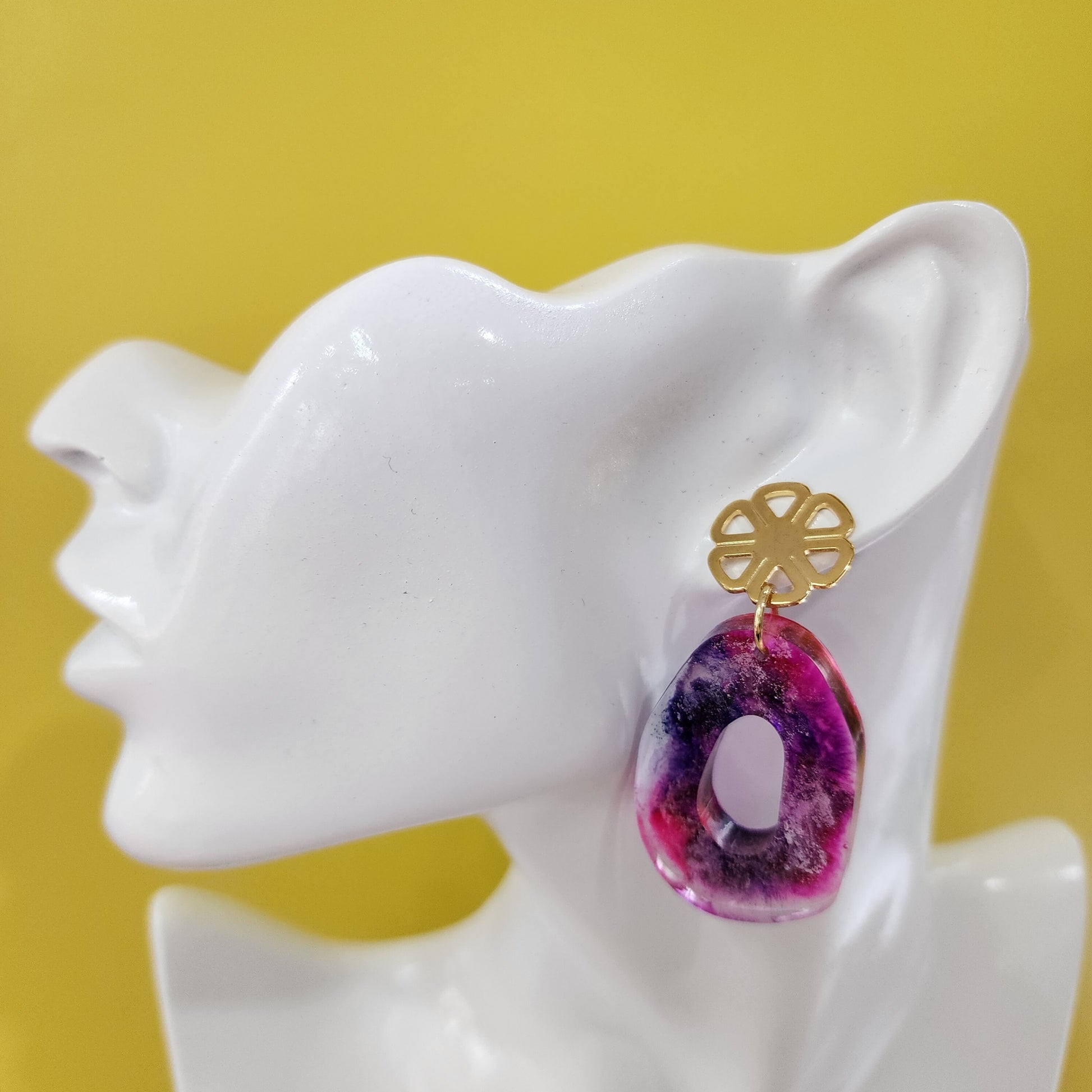 Silicone earrings mold Jewelry Resin mould for resin and epoxy for 4 pairs earrings Resin supplies Epoxy tools Jewelry supplies