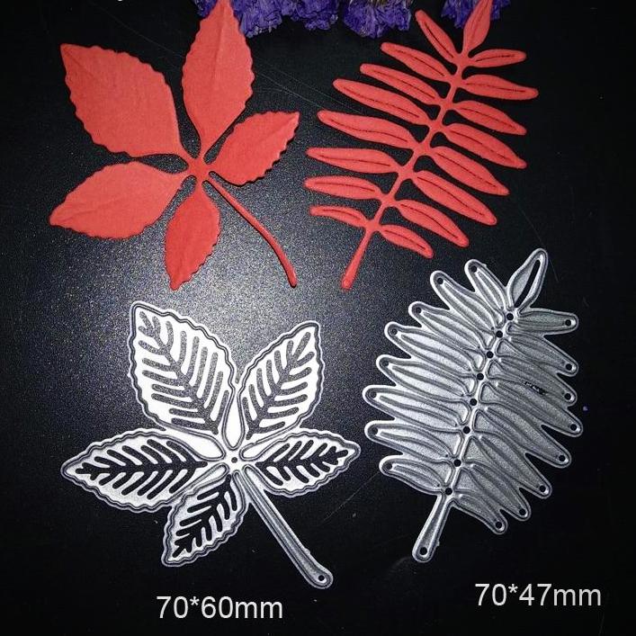 Leaf cutting dies 2 pcs set - Luxy Kraft
