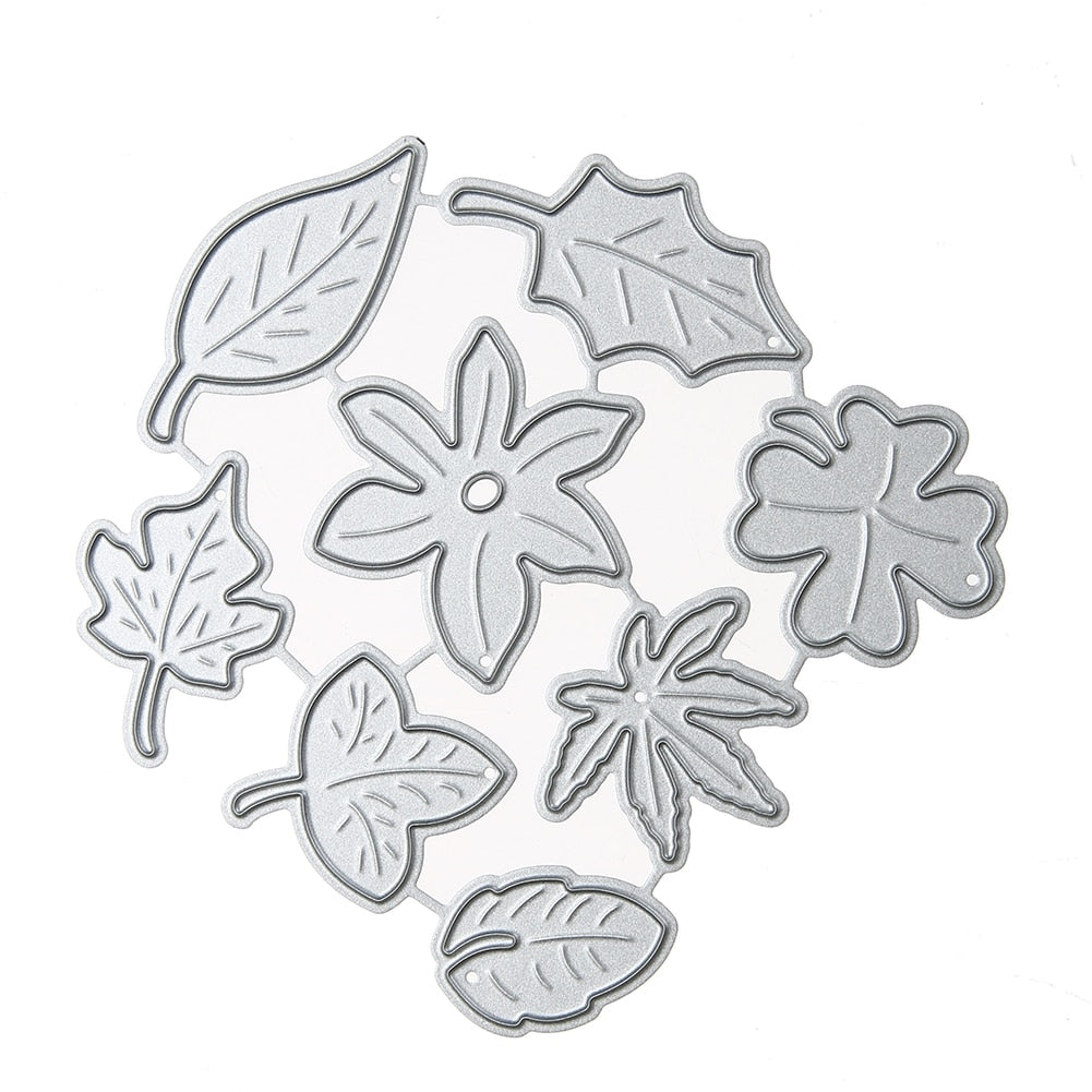 Leaves cutting dies 8 pcs set - Luxy Kraft
