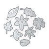 Leaves cutting dies 8 pcs set - Luxy Kraft