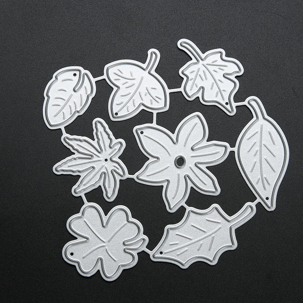 Leaves cutting dies 8 pcs set - Luxy Kraft